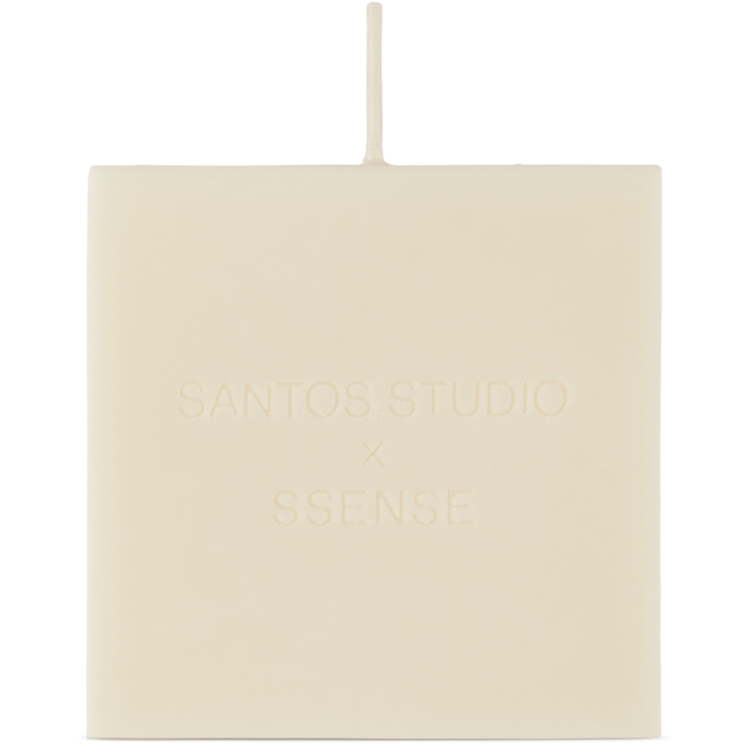  Santos.studio Ssense Exclusive White 'anti' Candle 