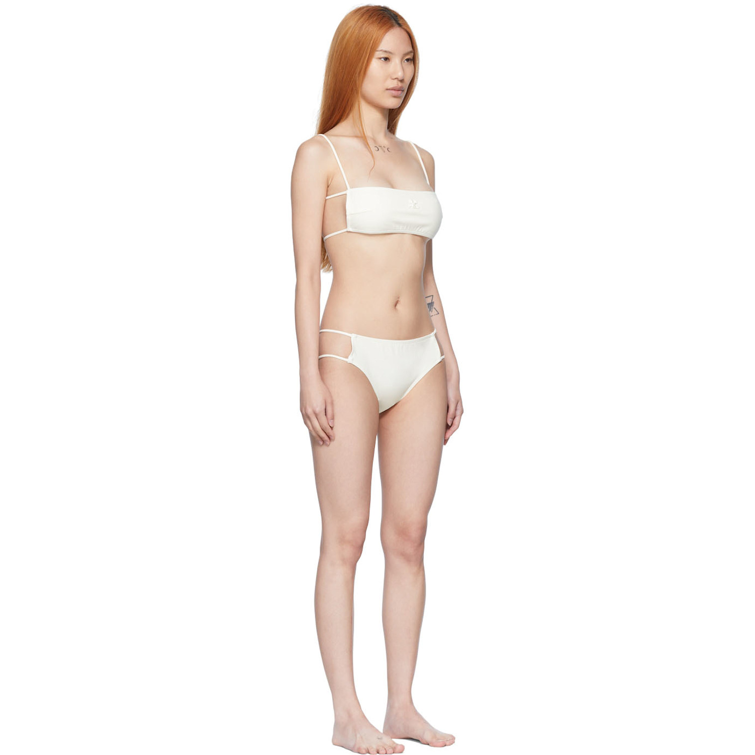  Courrèges Ssense Exclusive Off-white Nylon Bikini 