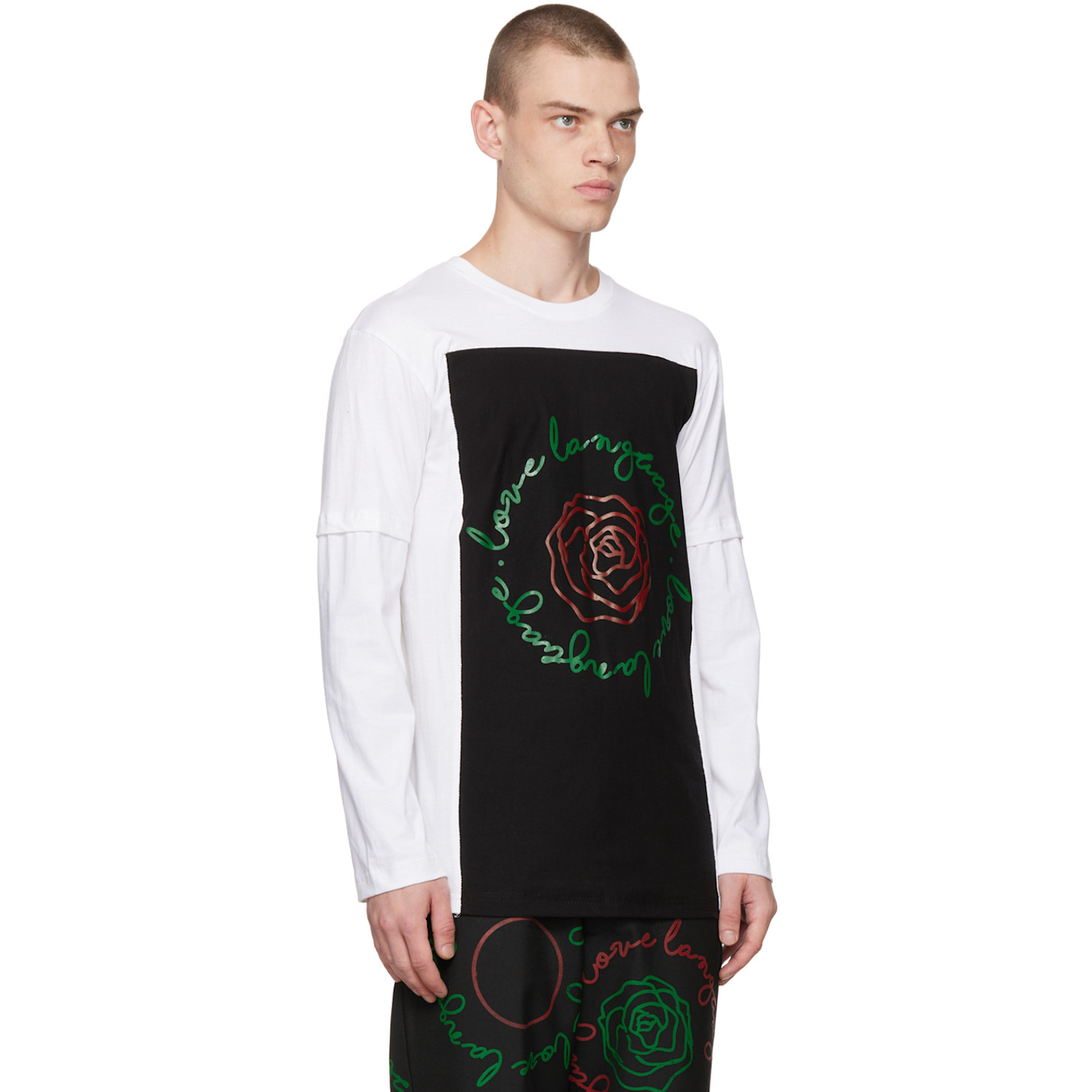  Bloke White 'love Language' T-shirt 
