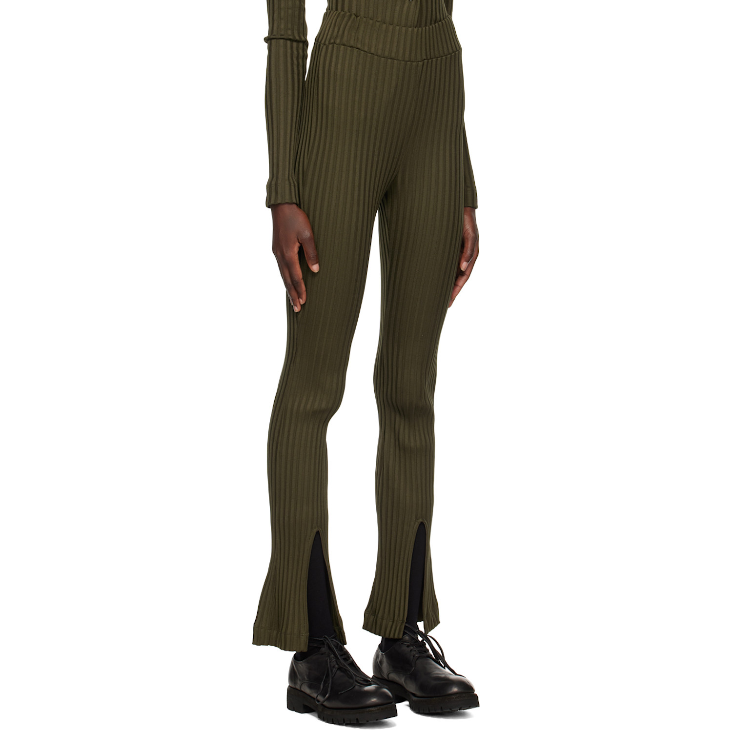  Elleme Khaki Vented Trousers 