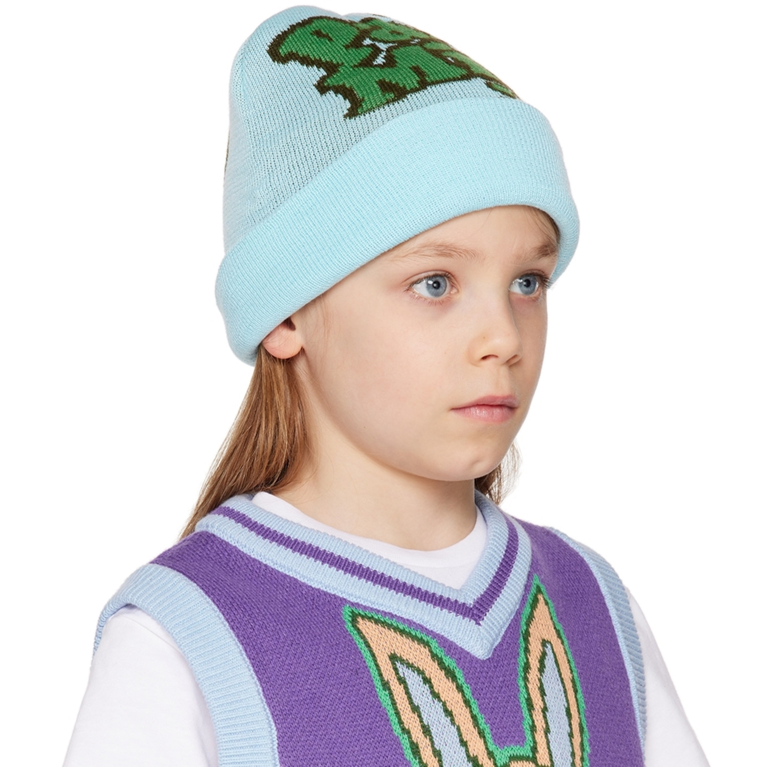  Perks And Mini Ssense Exclusive Kids Blue Beanie 
