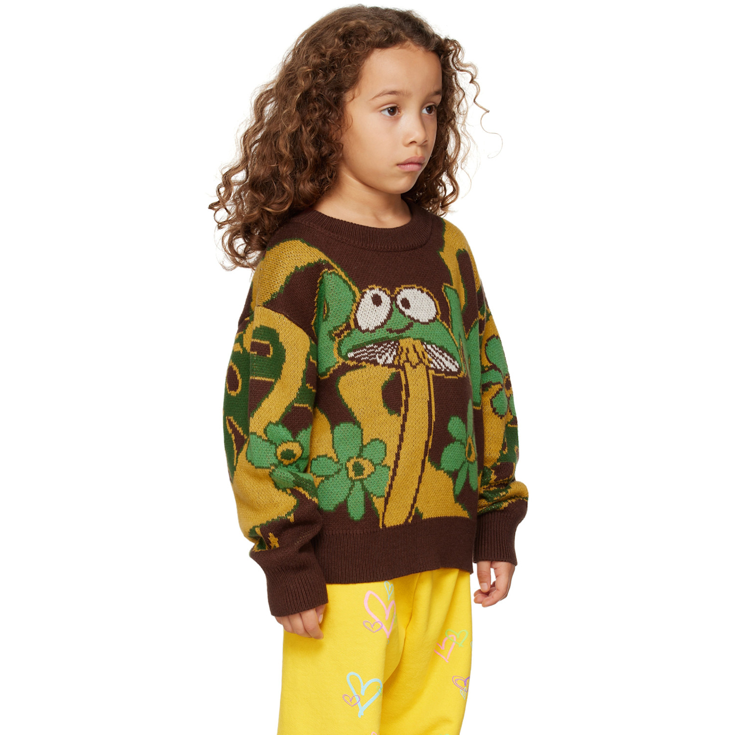  Perks And Mini Ssense Exclusive Kids Brown Shroom Sweater 