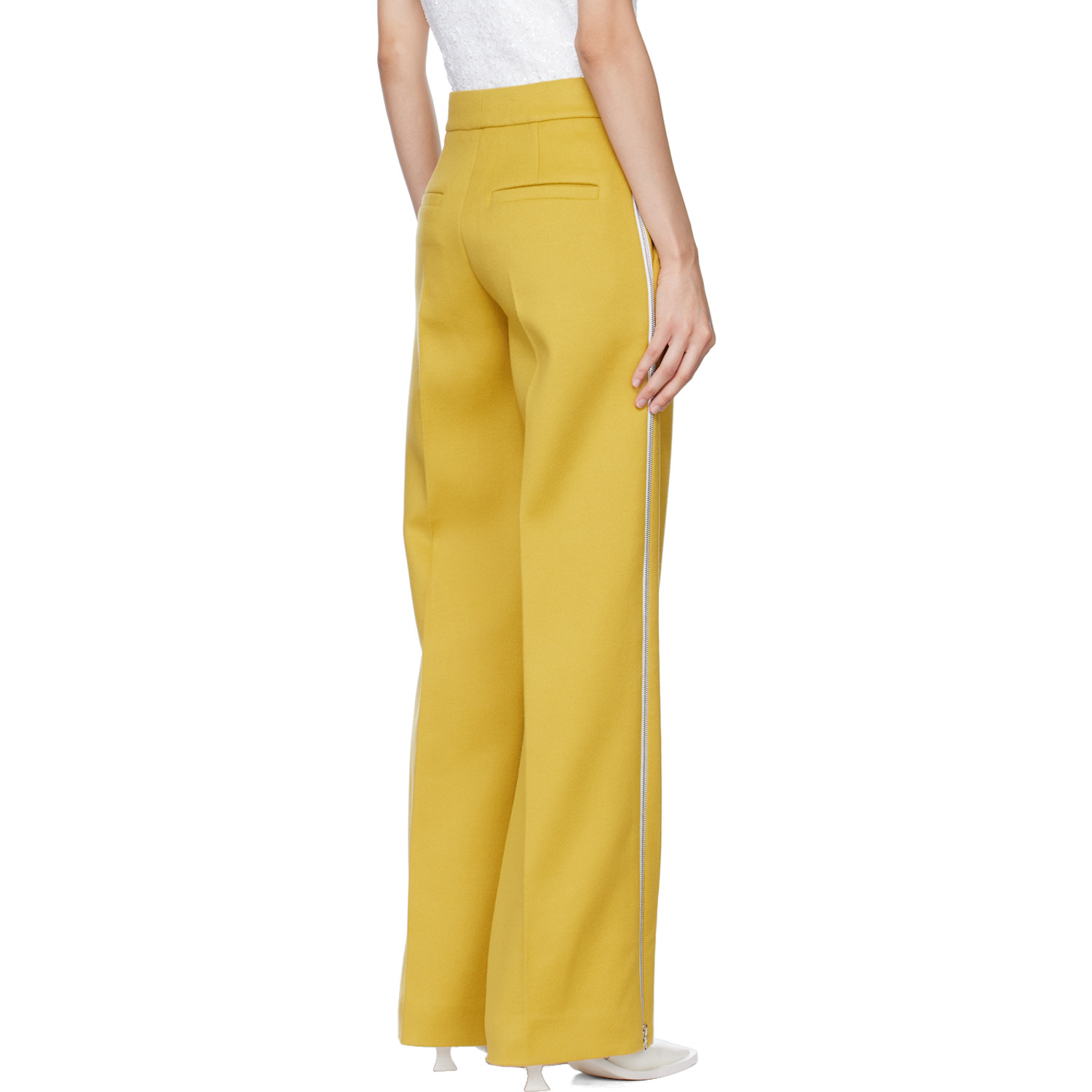  Gauchere Yellow Zip Trousers 
