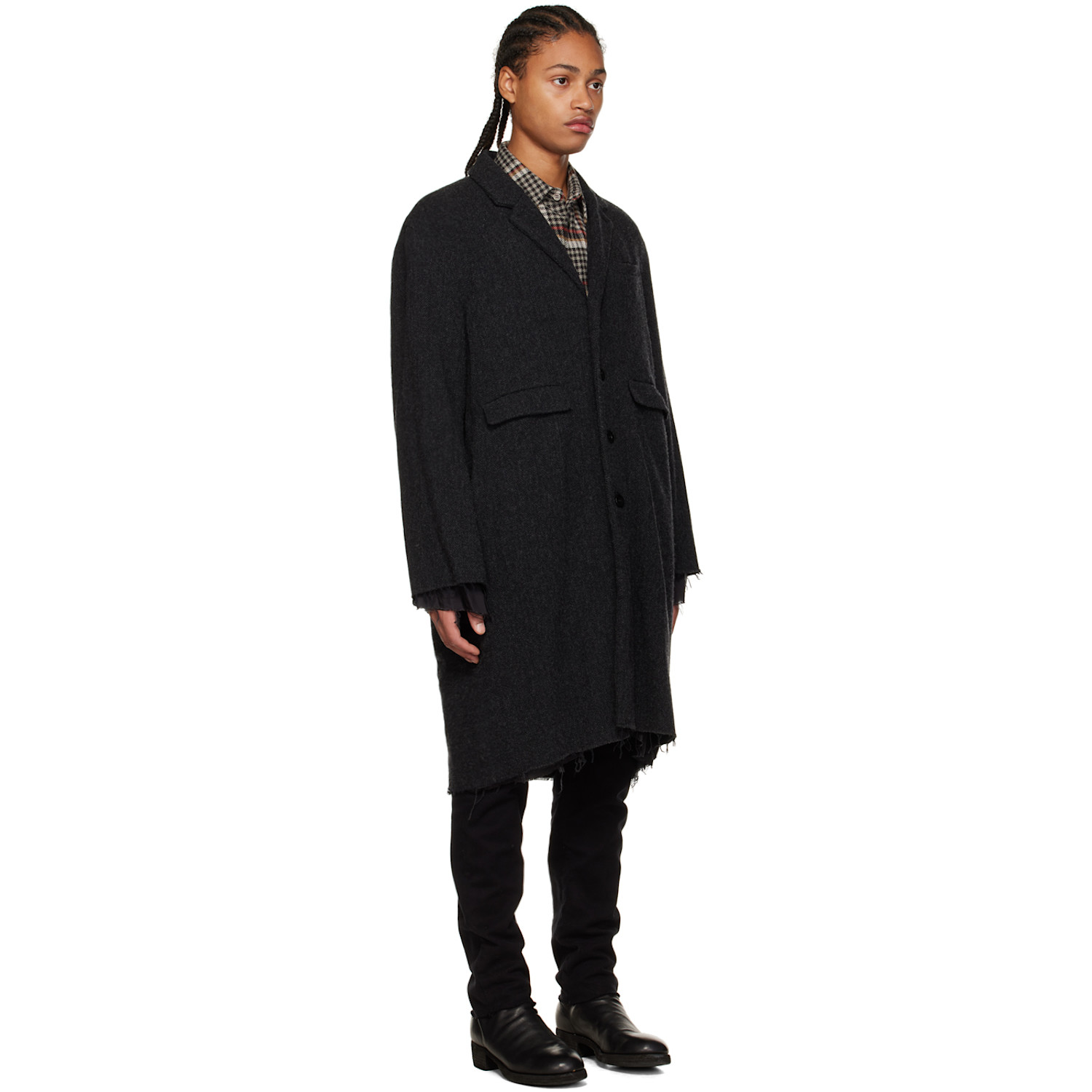  Undercoverism Gray Frayed Coat 