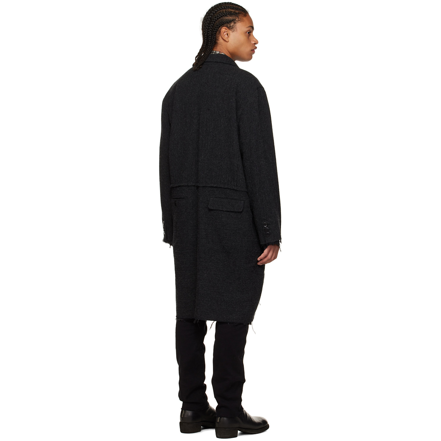  Undercoverism Gray Frayed Coat 
