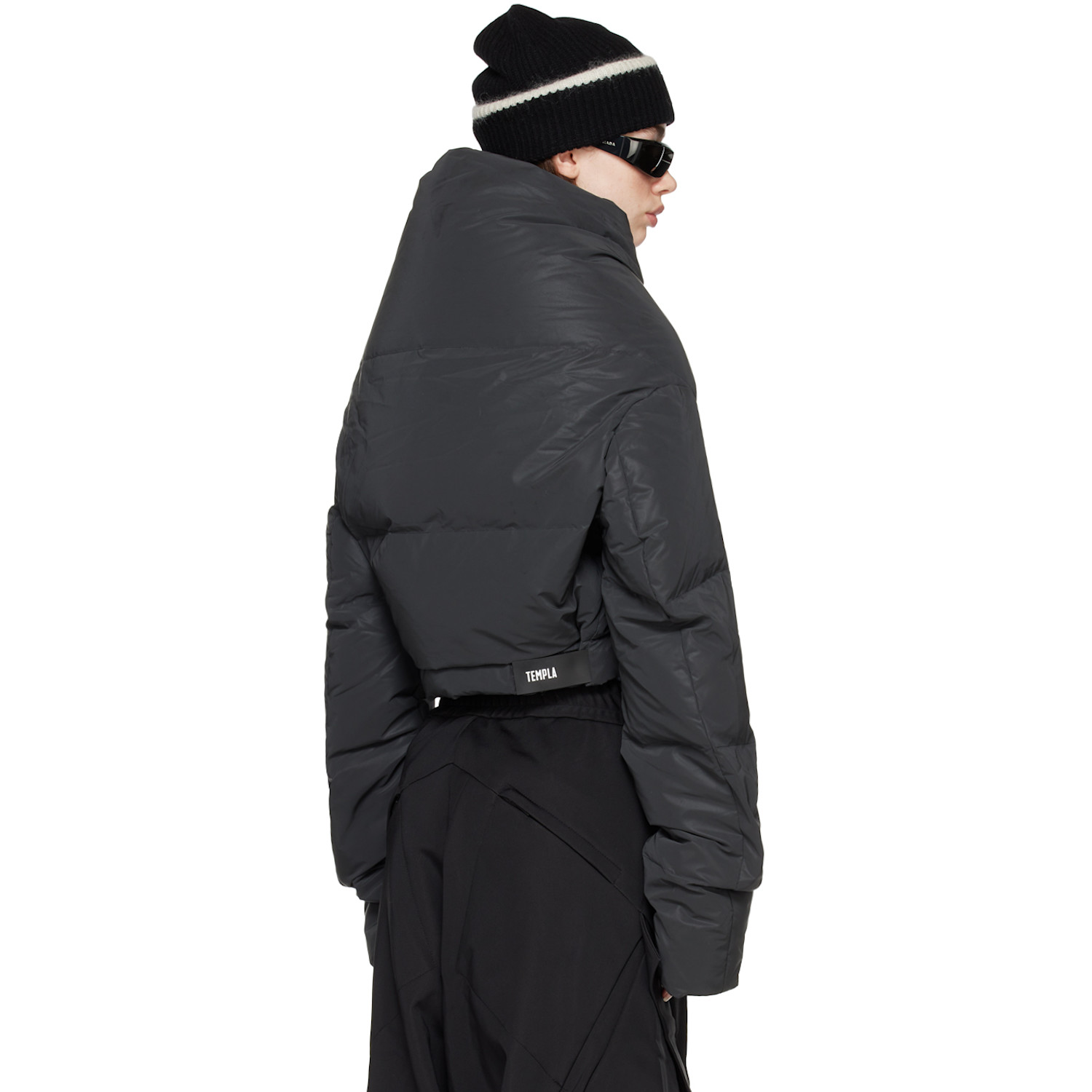  Templa Black Wrap Down Jacket 