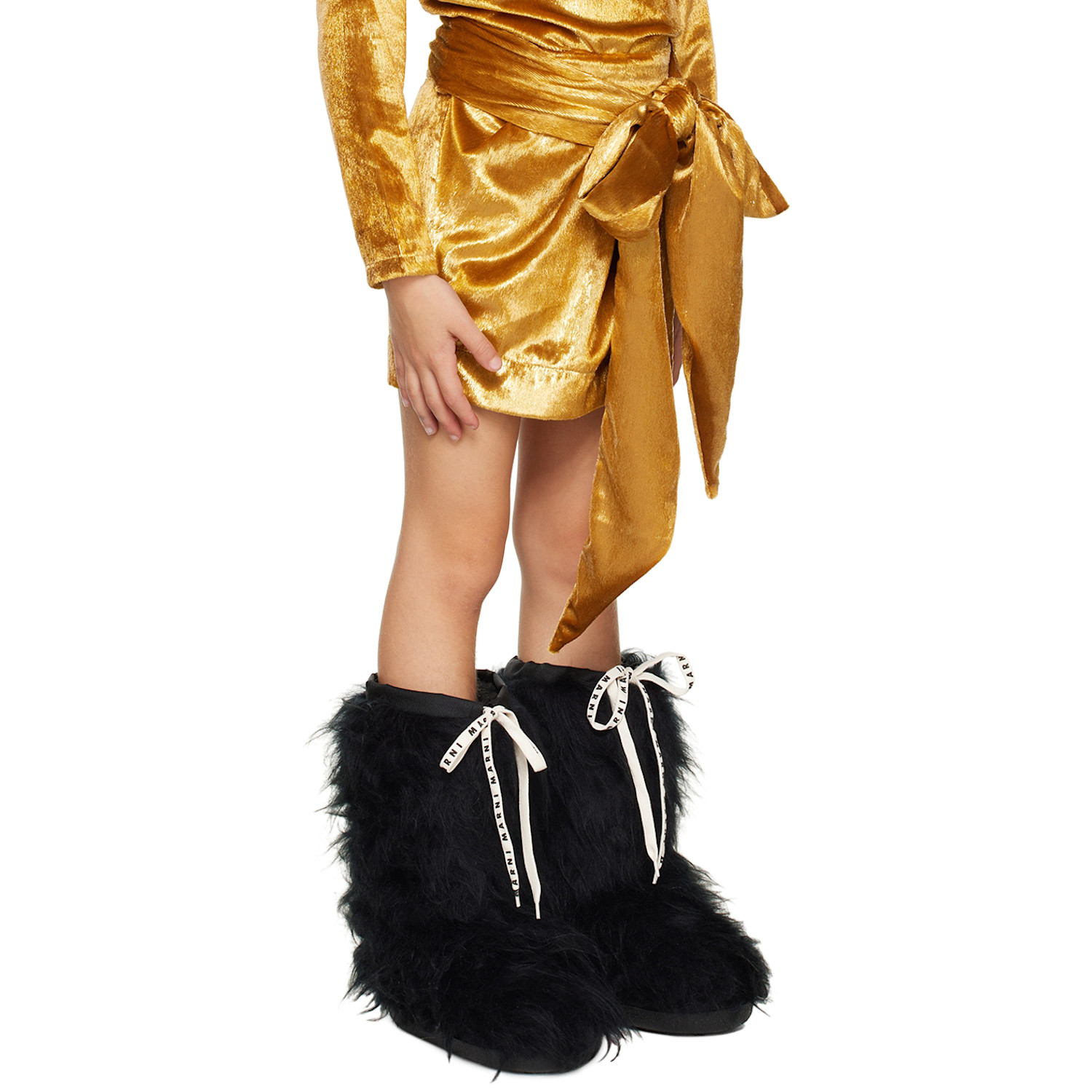  Crlnbsmns Kids Gold Bow Skirt 