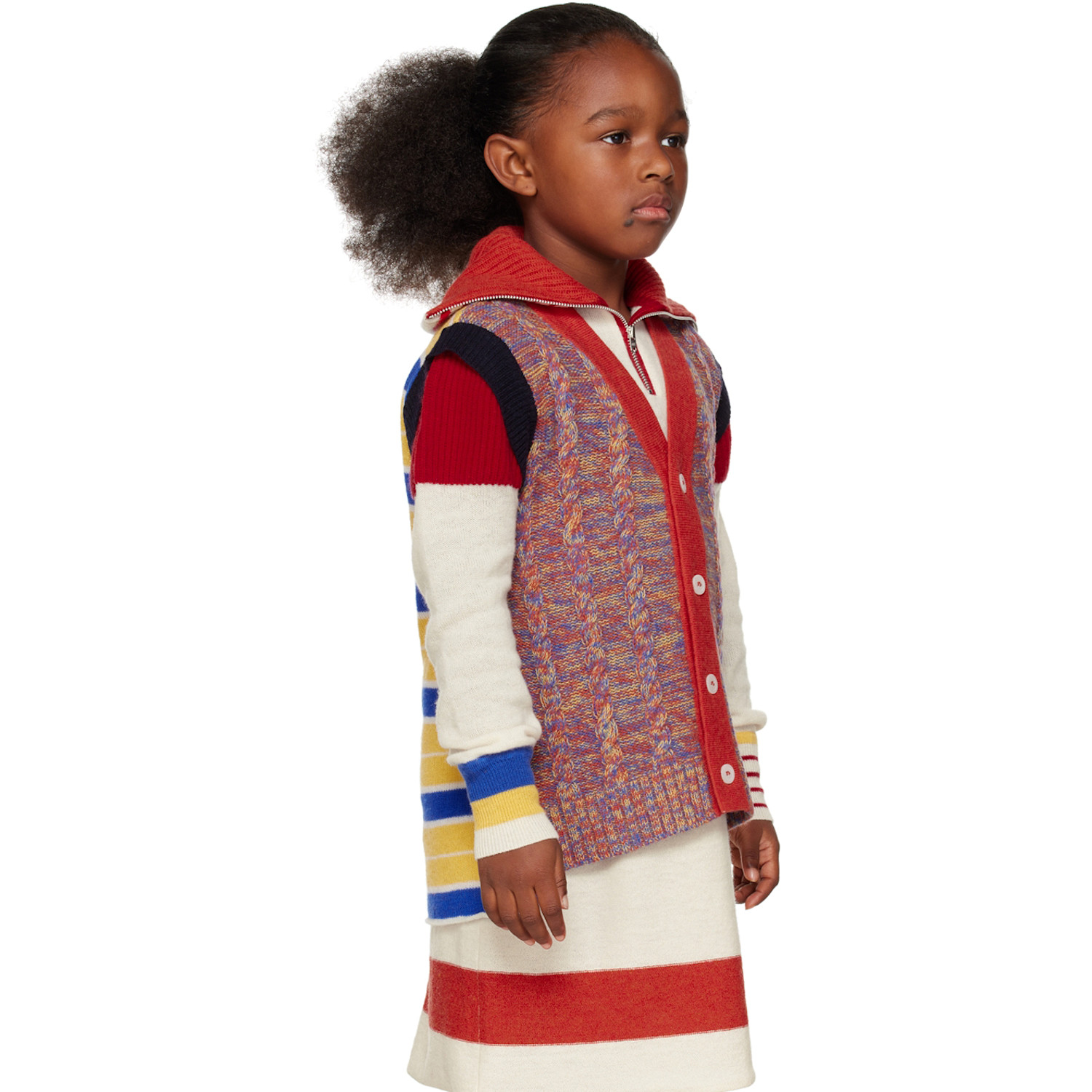  Ligne Noire Kids Multicolor Melange Vest 