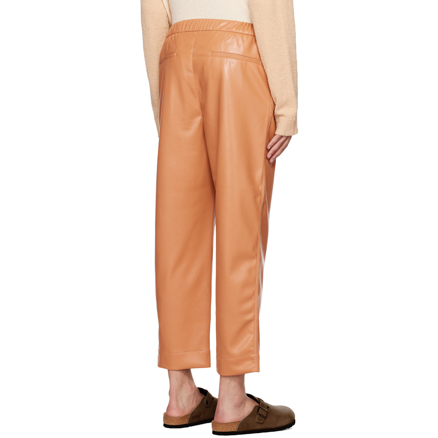 Nanushka Tan Jain Faux-leather Pants 