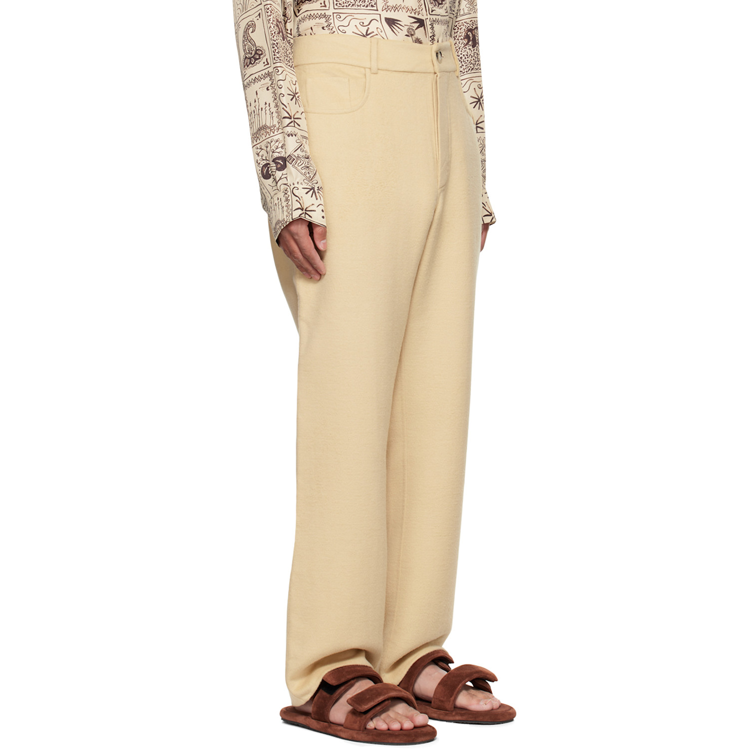  Nanushka Off-white Savi Baggy Trousers 