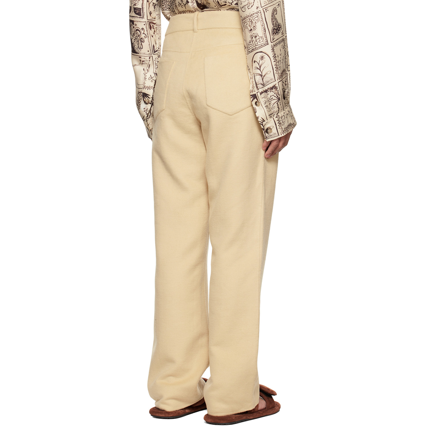  Nanushka Off-white Savi Baggy Trousers 