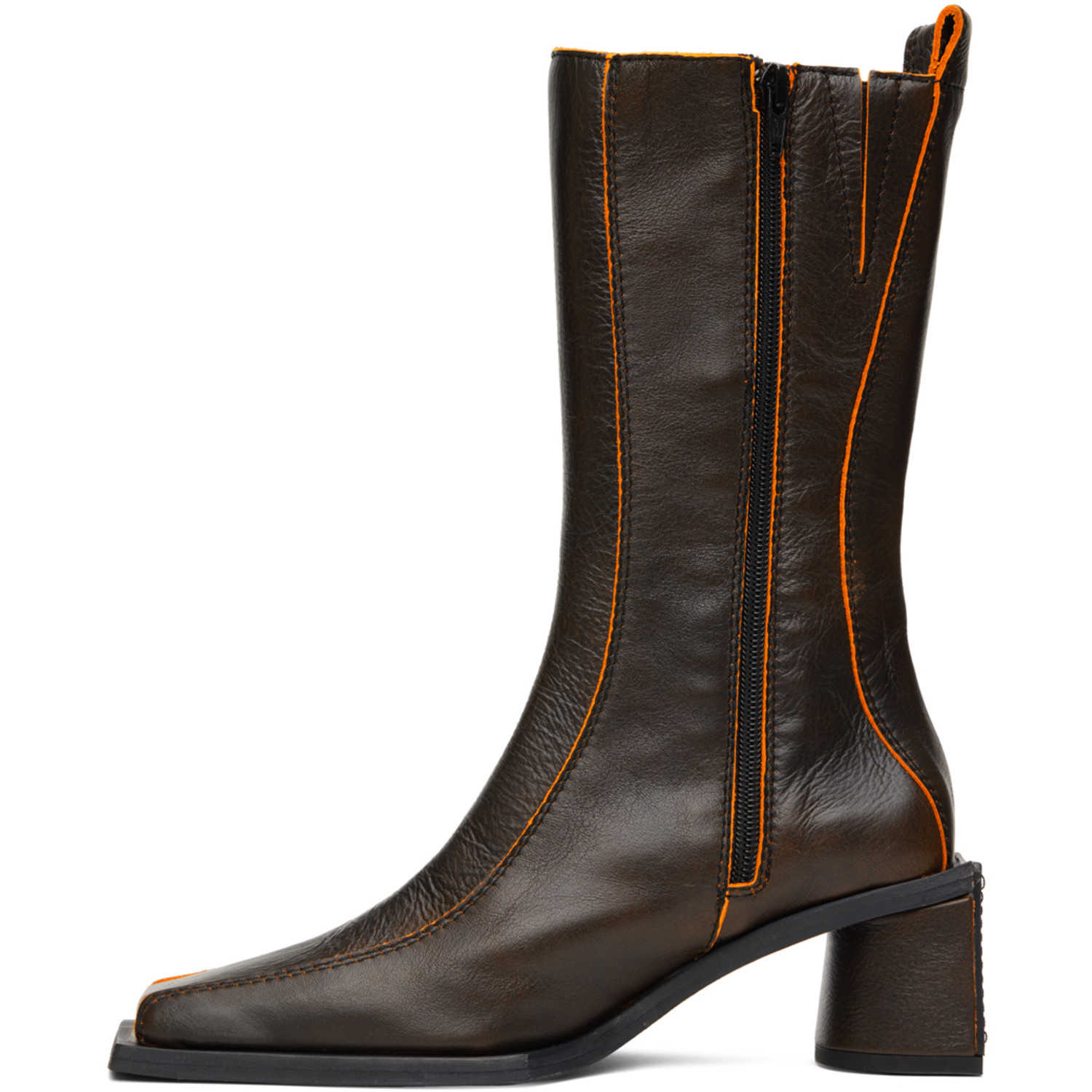  Miista Brown & Orange Bara Boots 