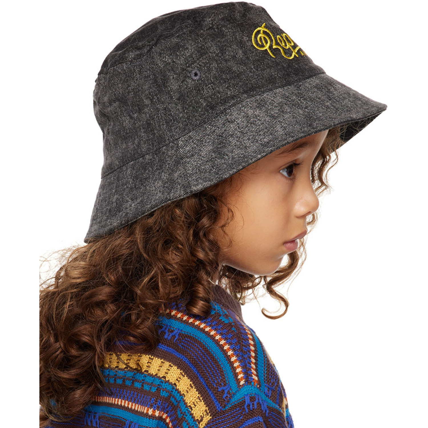  Repose Ams Kids Gray Denim Bucket Hat 