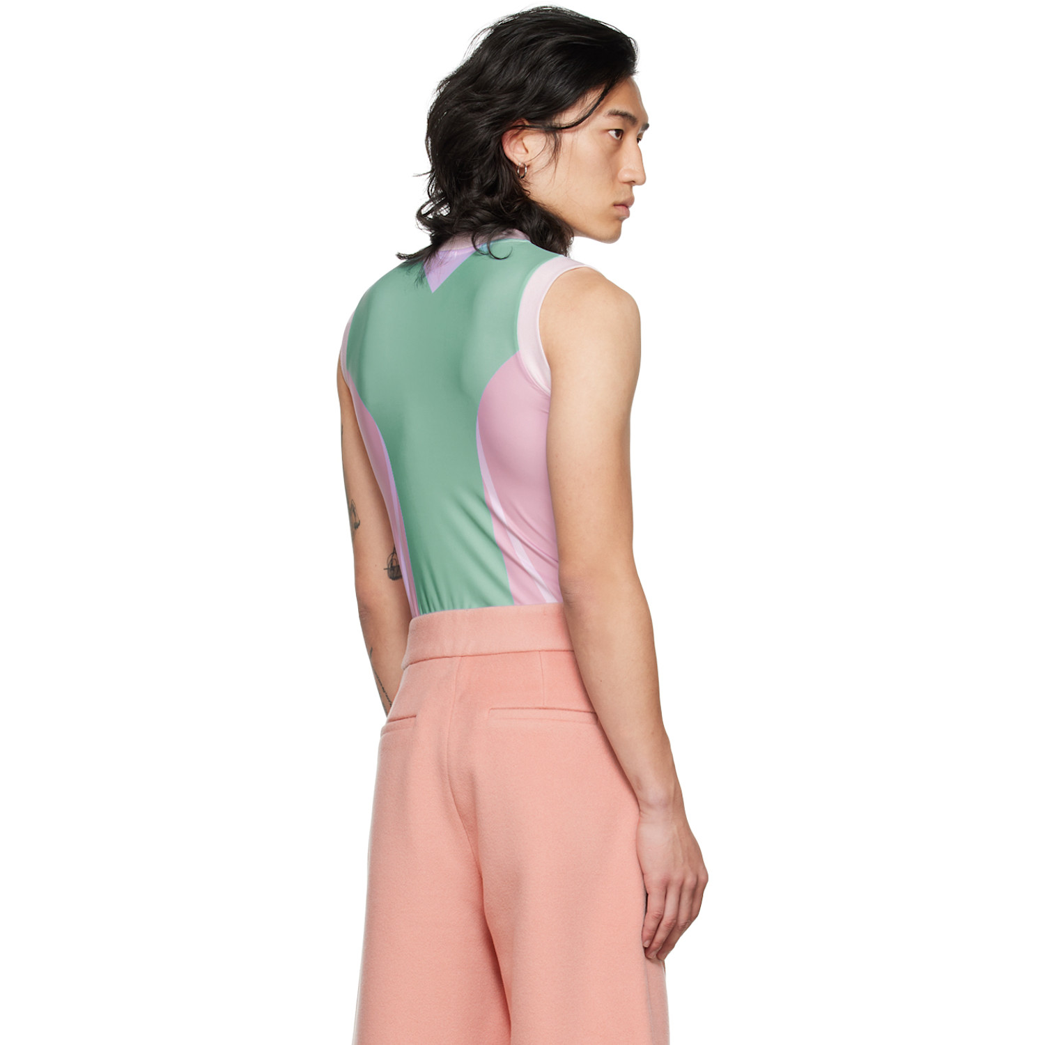  Yulong Xia Ssense Exclusive Pink Polyester T-shirt 