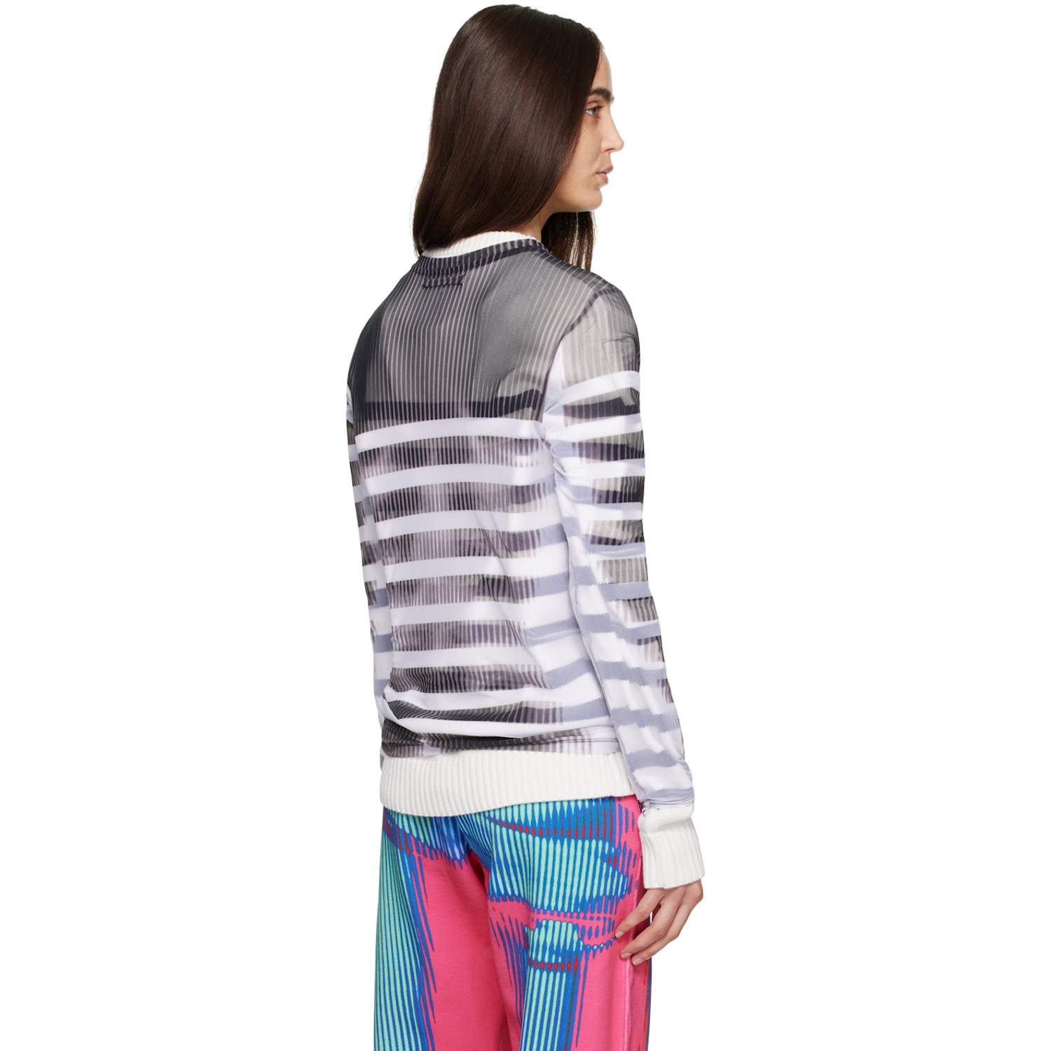  Y/project Black & White Jean Paul Gaultier Edition Marinière Sweatshirt 