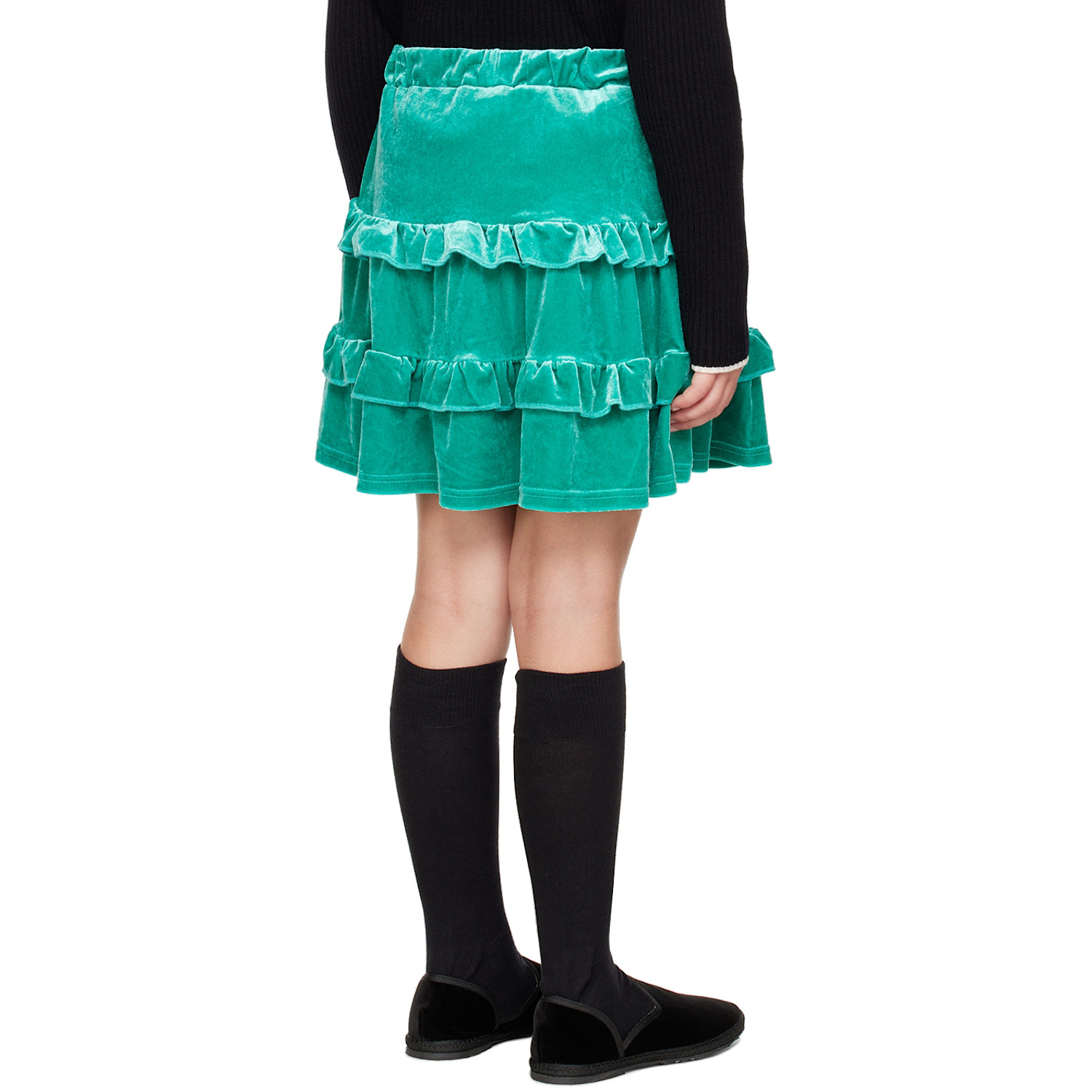  The Campamento Kids Green Ruffle Skirt 