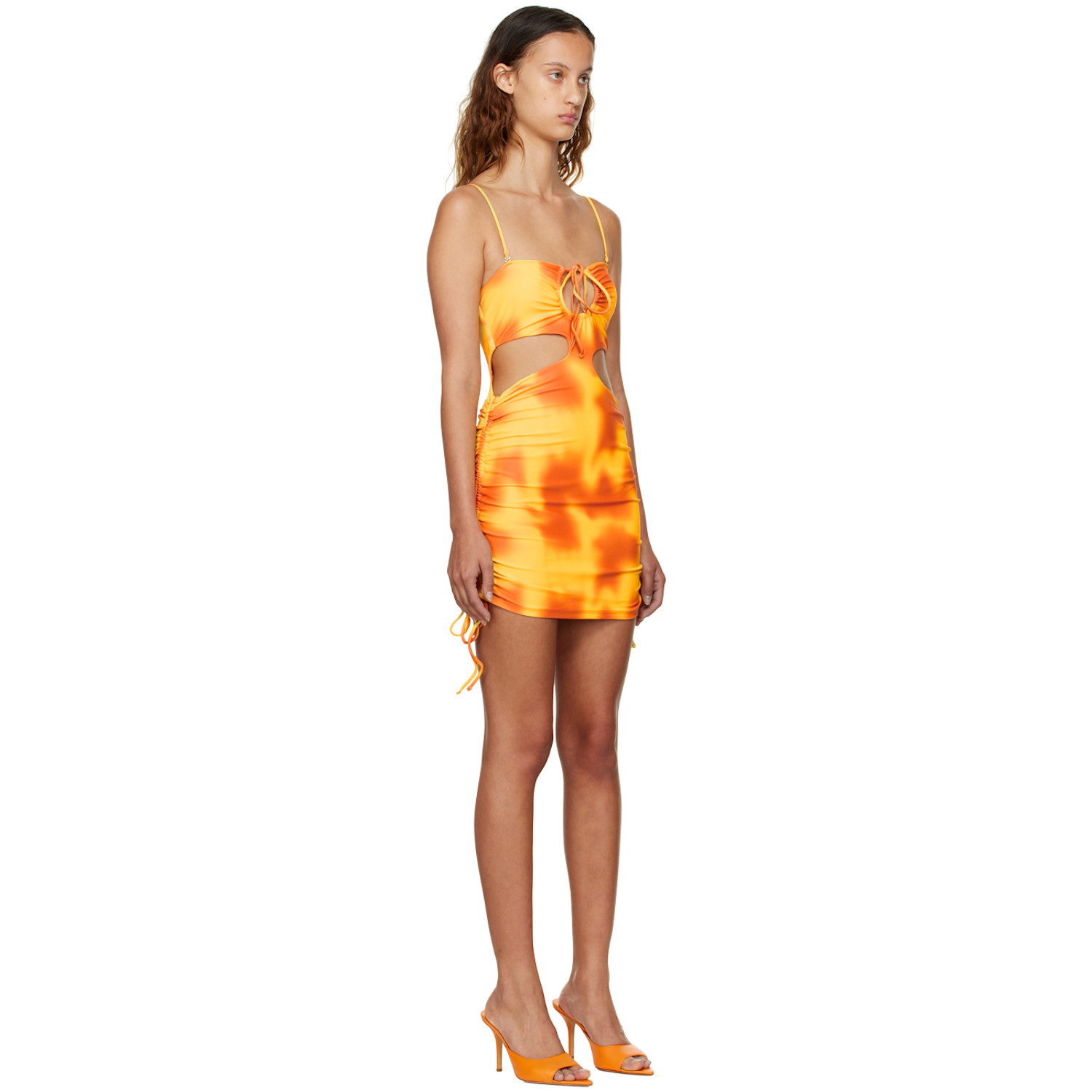  Guizio Ssense Exclusive Yellow & Orange Minidress 