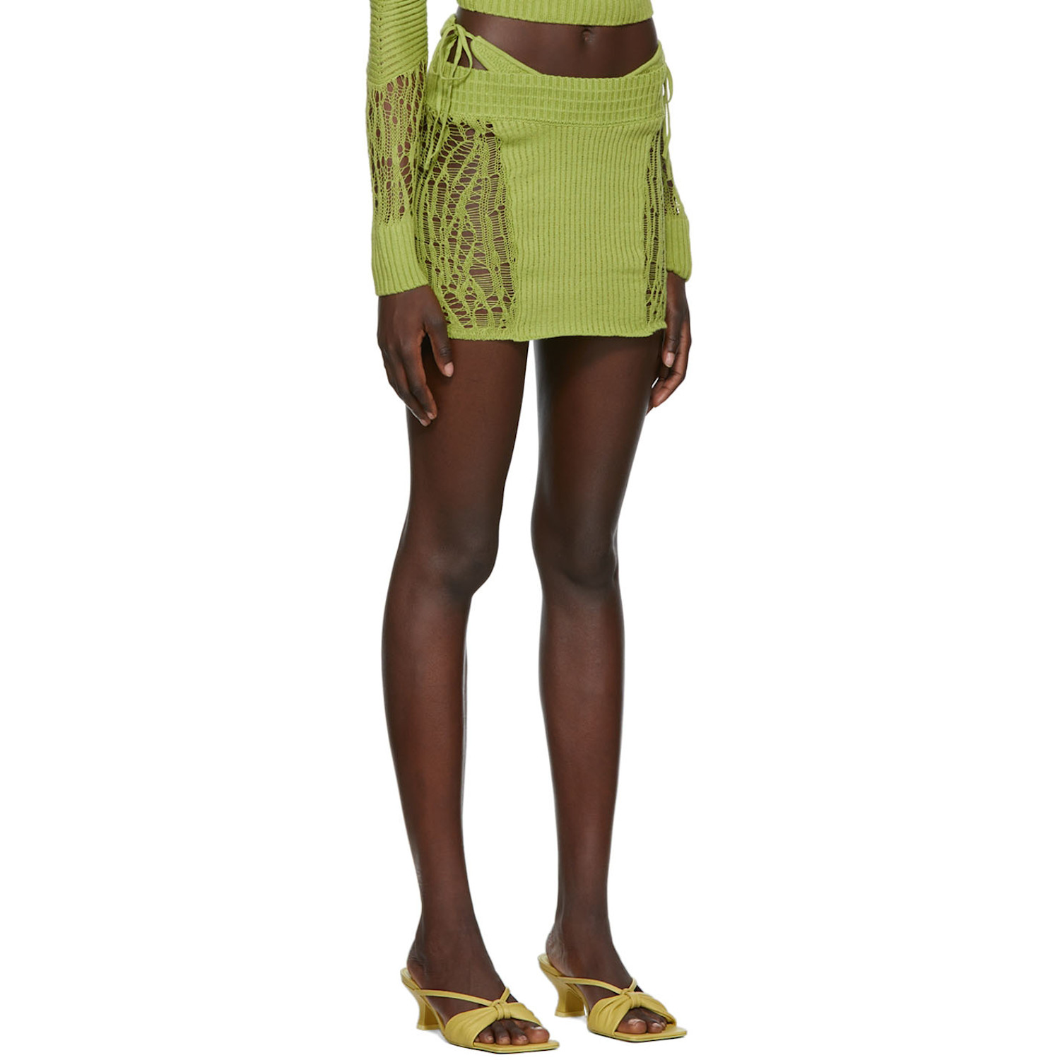  Guizio Ssense Exclusive Green Miniskirt 