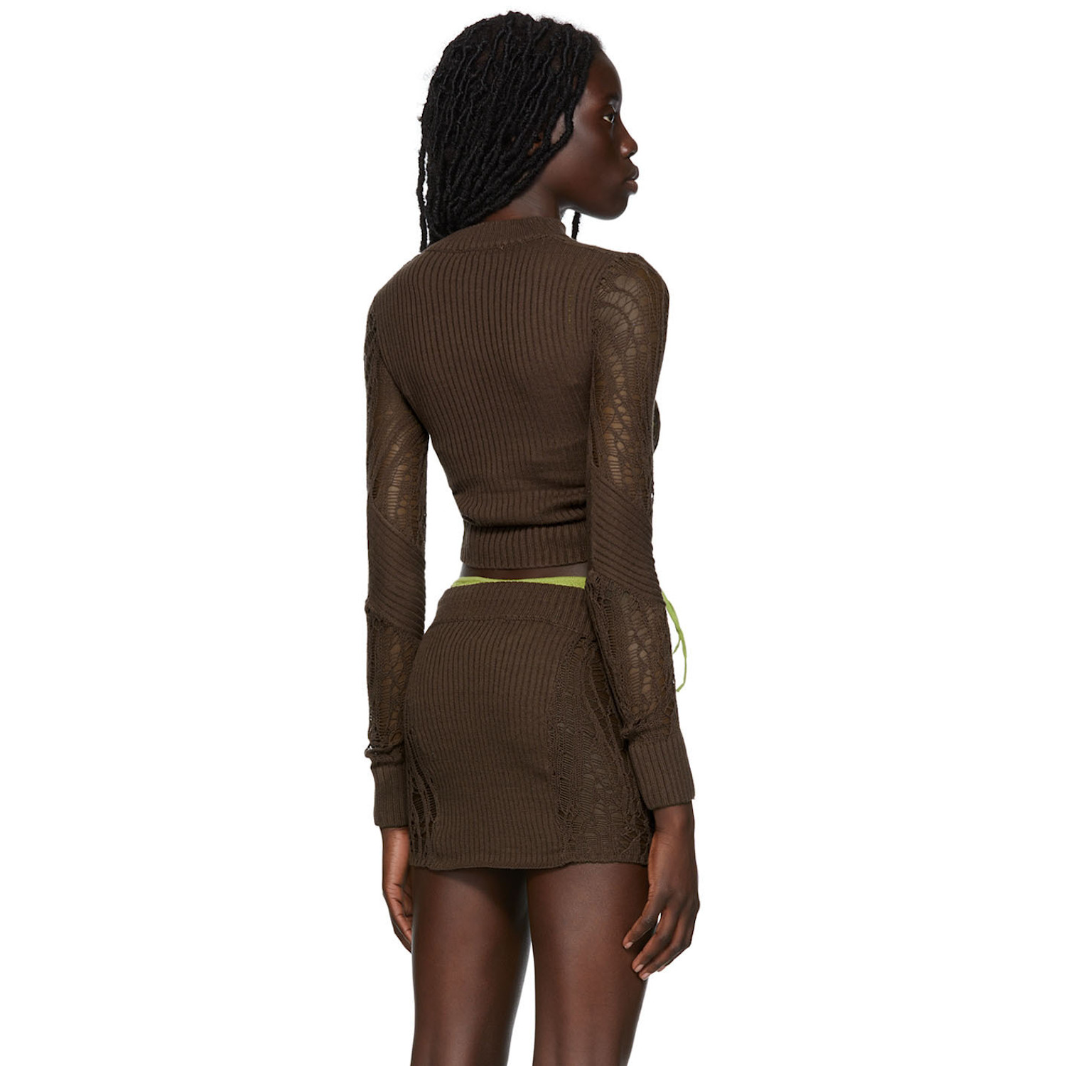  Guizio Ssense Exclusive Brown Turtleneck 