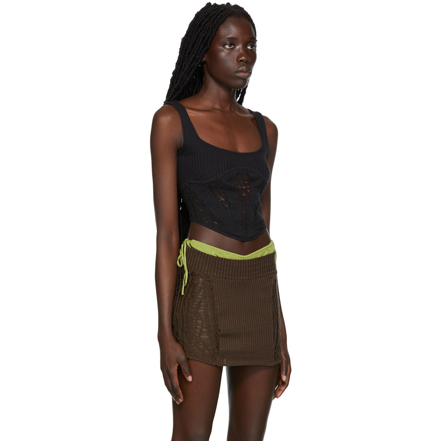  Guizio Ssense Exclusive Black Tank Top 