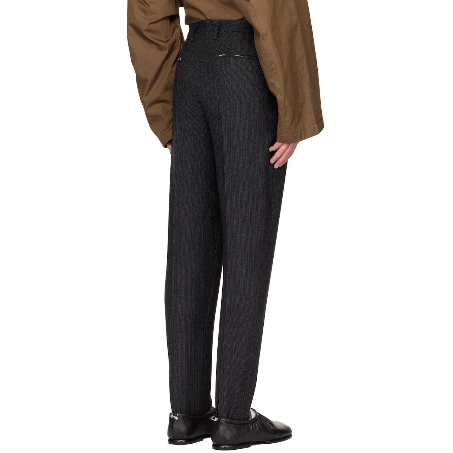  Hed Mayner Gray Stirrup Trousers 