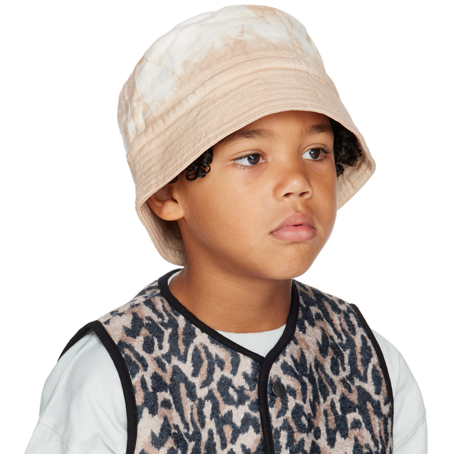 Wynken Kids Pink Denim Wave Bucket Hat 