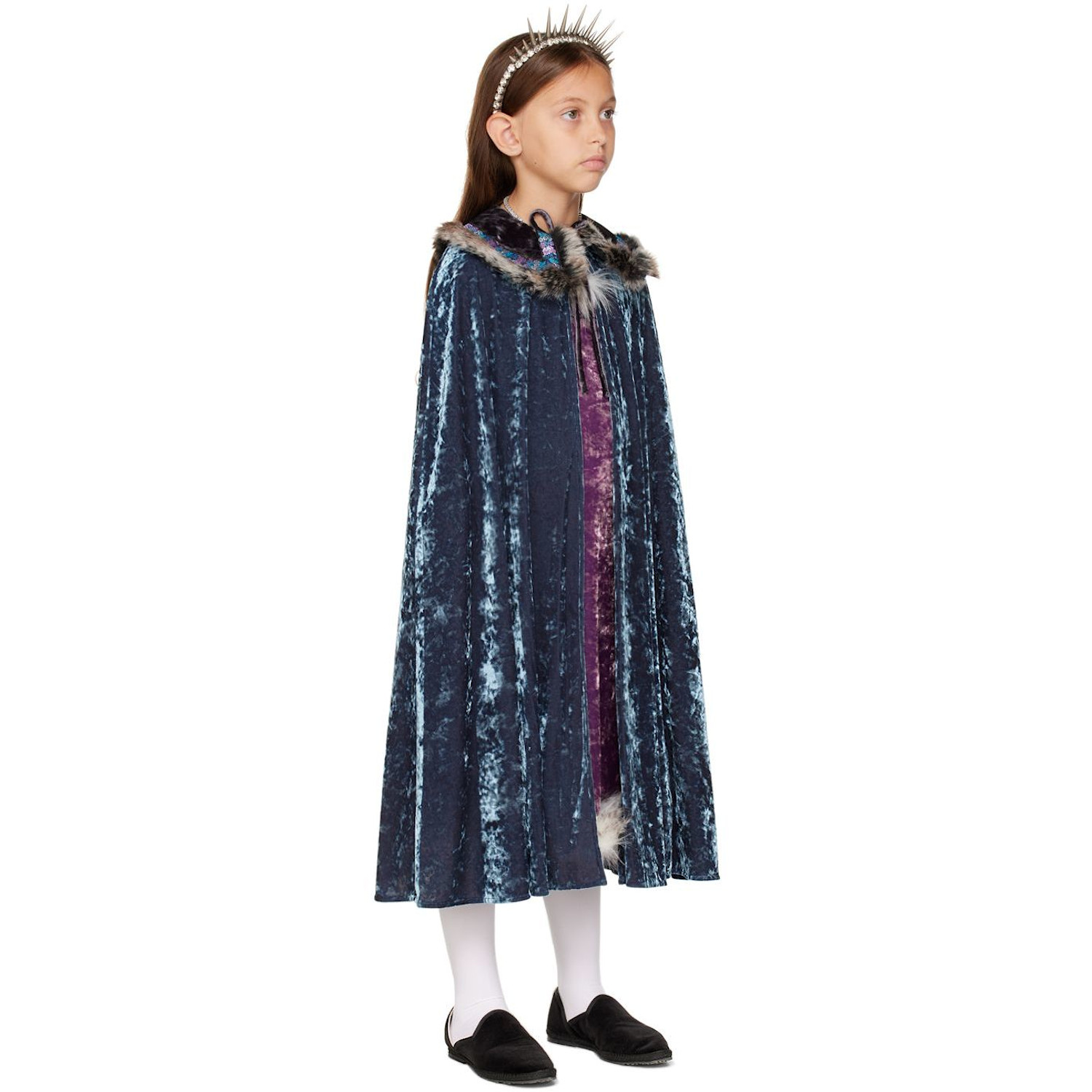  Anna Sui Mini Ssense Exclusive Kids Blue Prince Halloween Cape 
