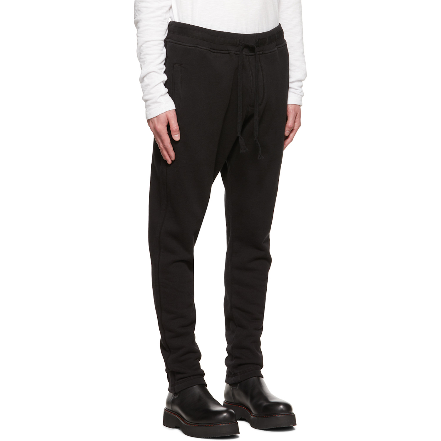  Greg Lauren Black New Sweat Lounge Pants 