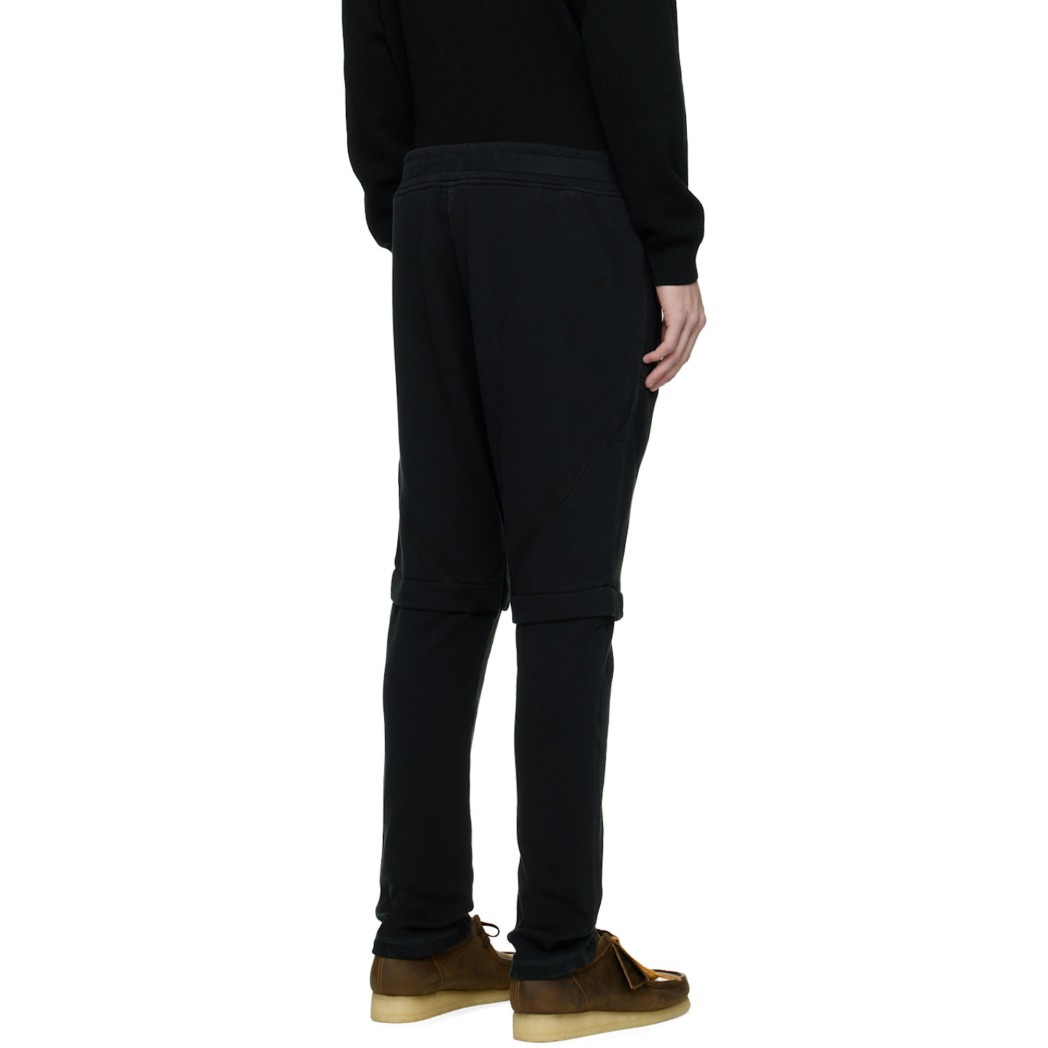  Greg Lauren Black Drawstring Lounge Pants 