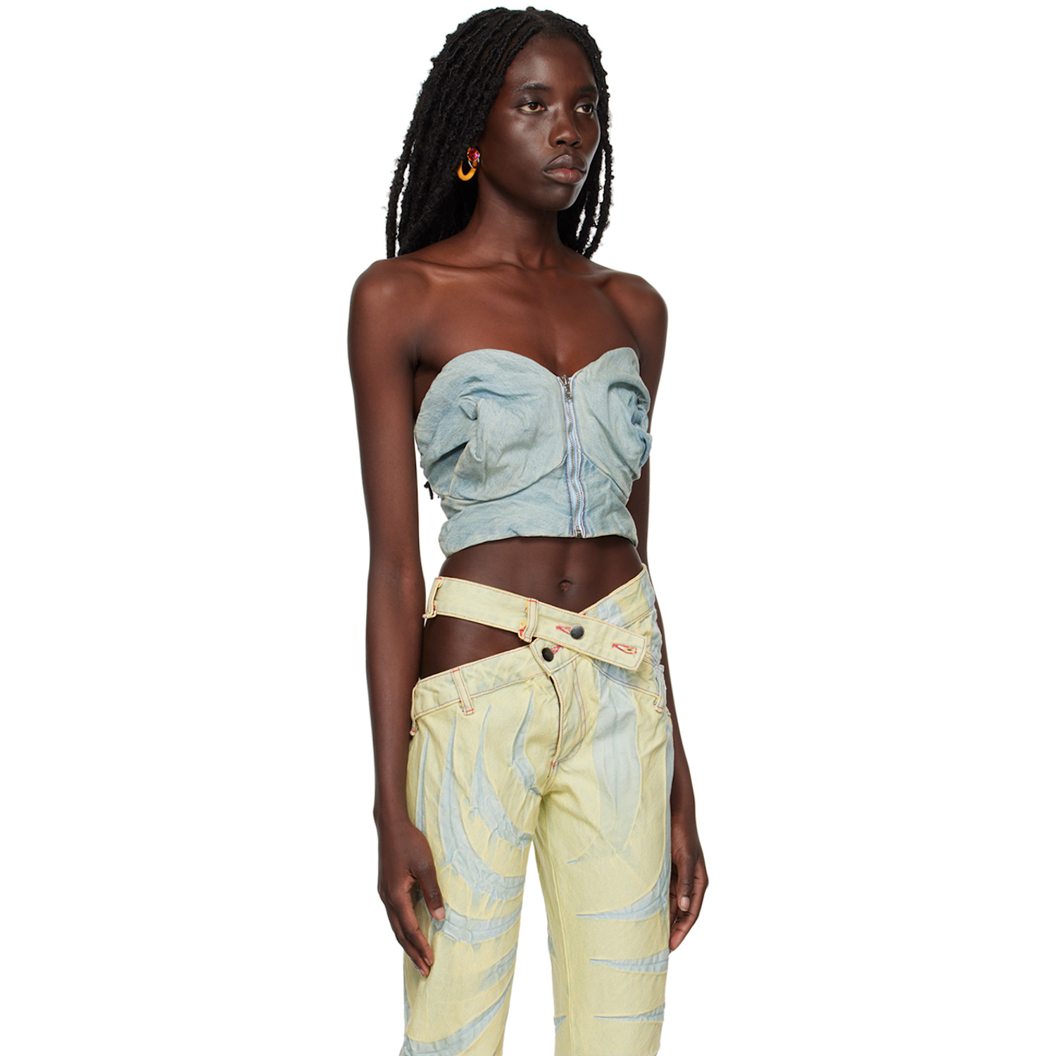 Masha Popova Blue Rose Bra Top 