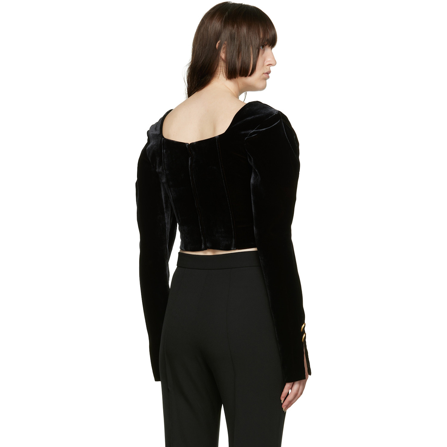  Maiden Name Ssense Exclusive Black Chantal Blouse 