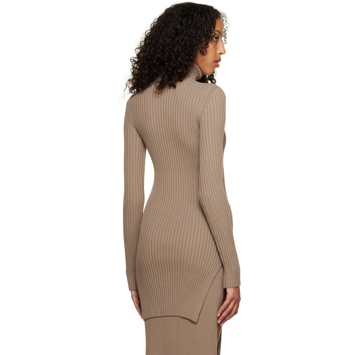  Olēnich Taupe Slit Turtleneck 