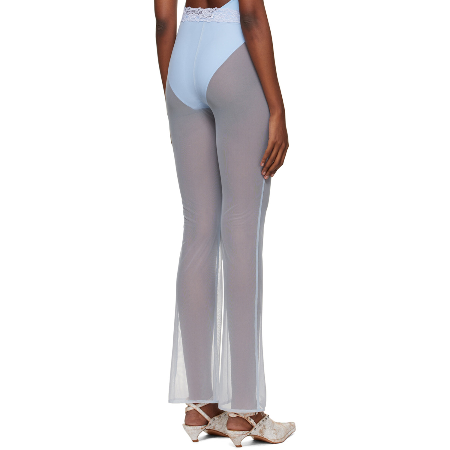  Vaillant Ssense Exclusive Blue Sheer Trousers 