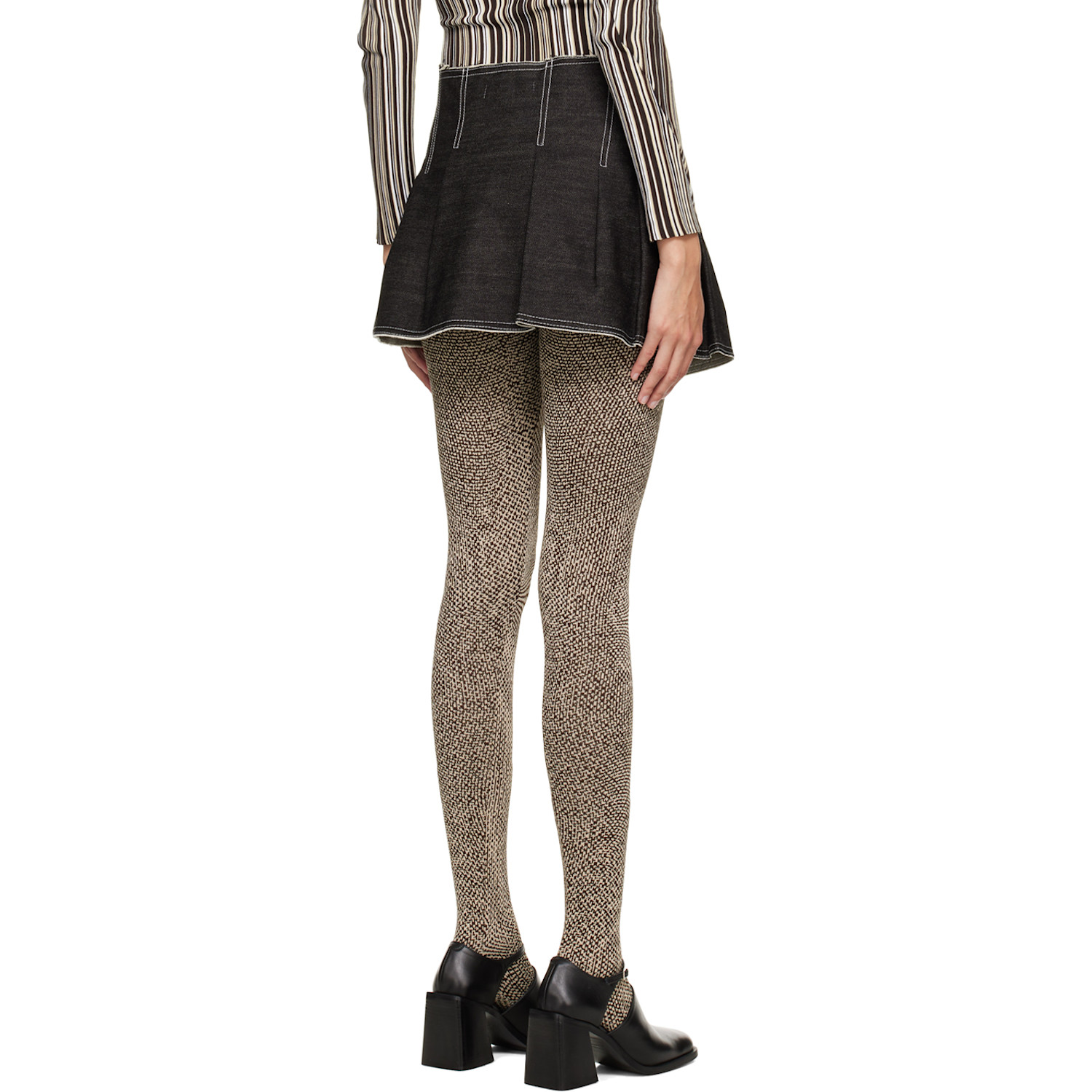  Anne Isabella Black Pleated Miniskirt 