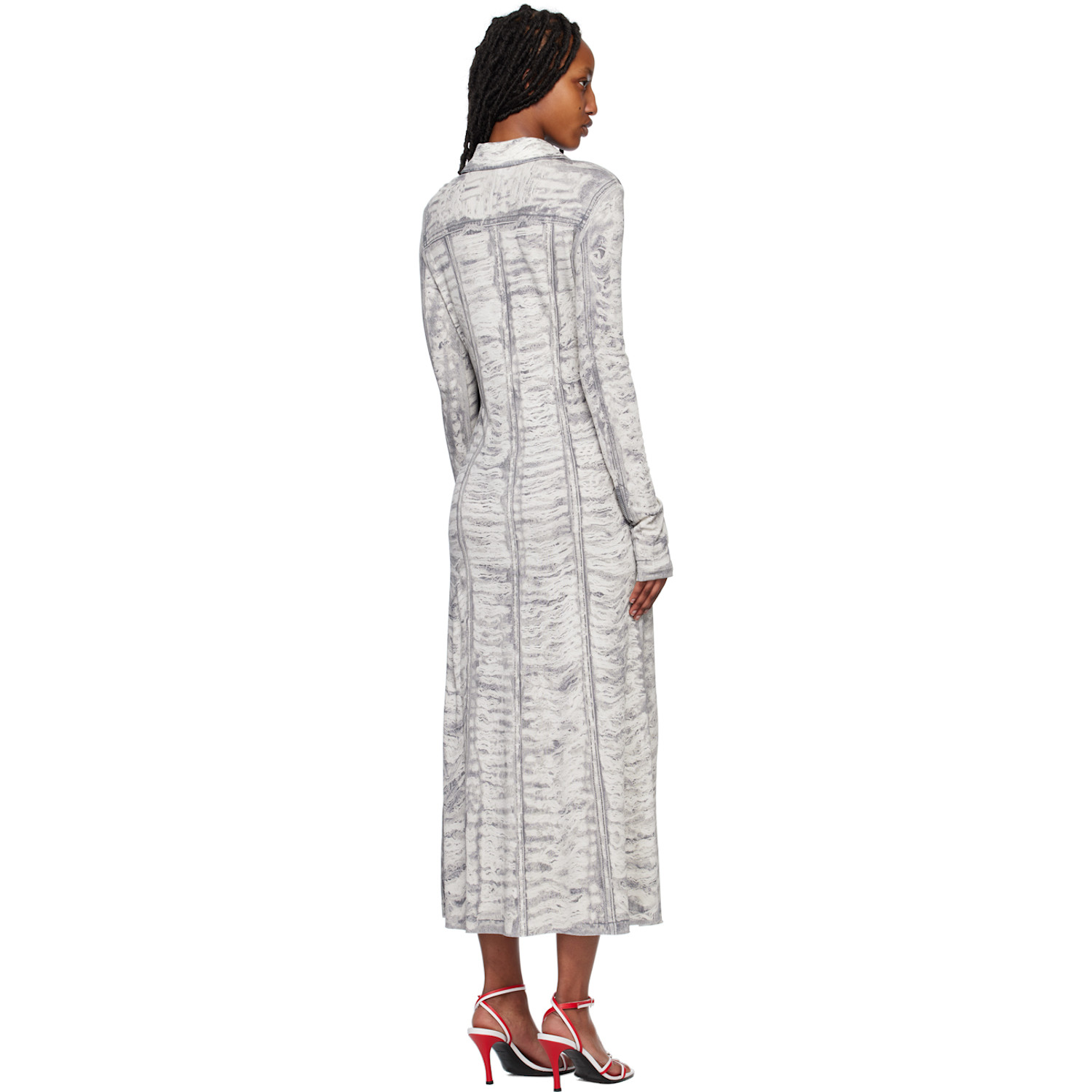  Diesel Gray D-randal Midi Dress 