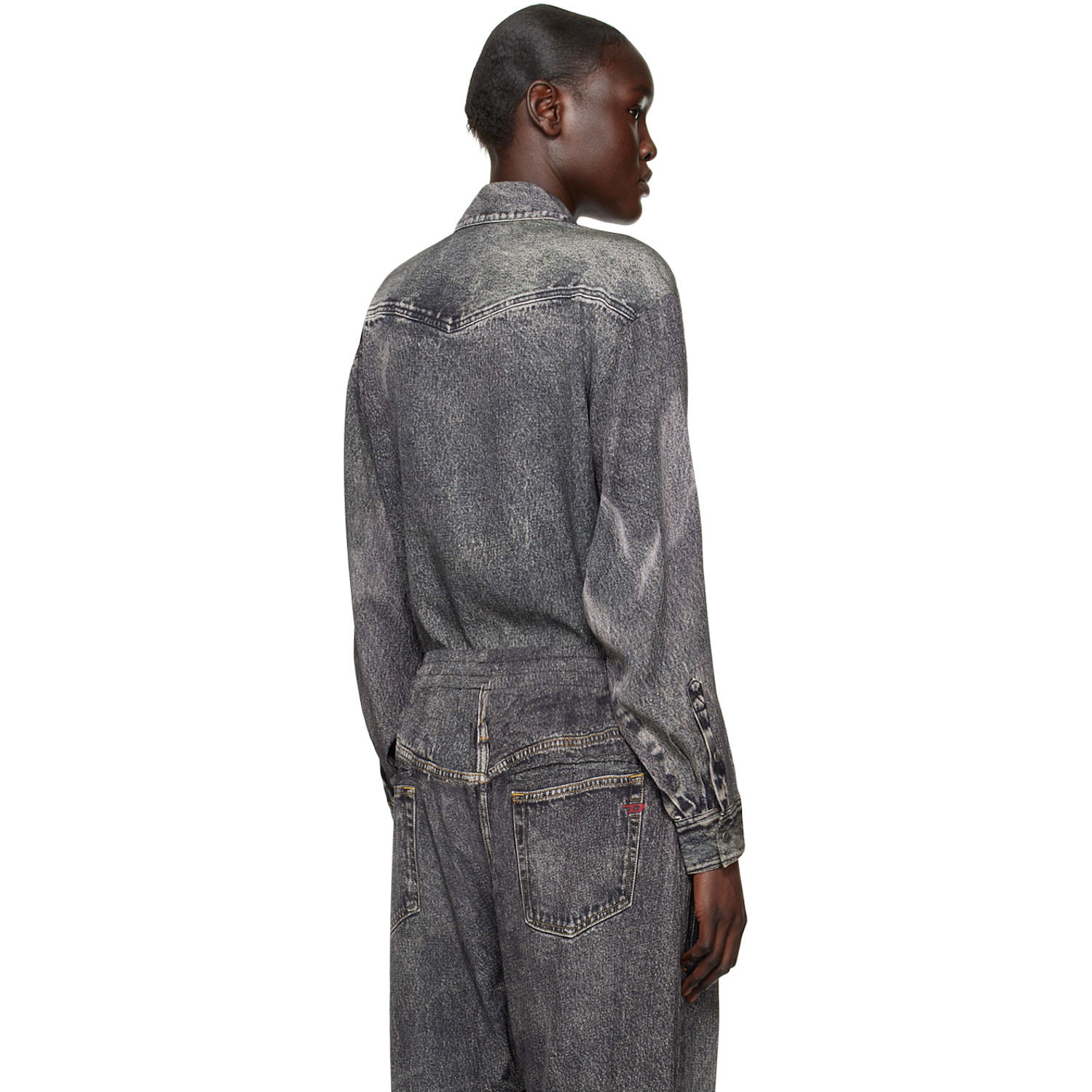  Diesel Gray S-gils-dnm Shirt 