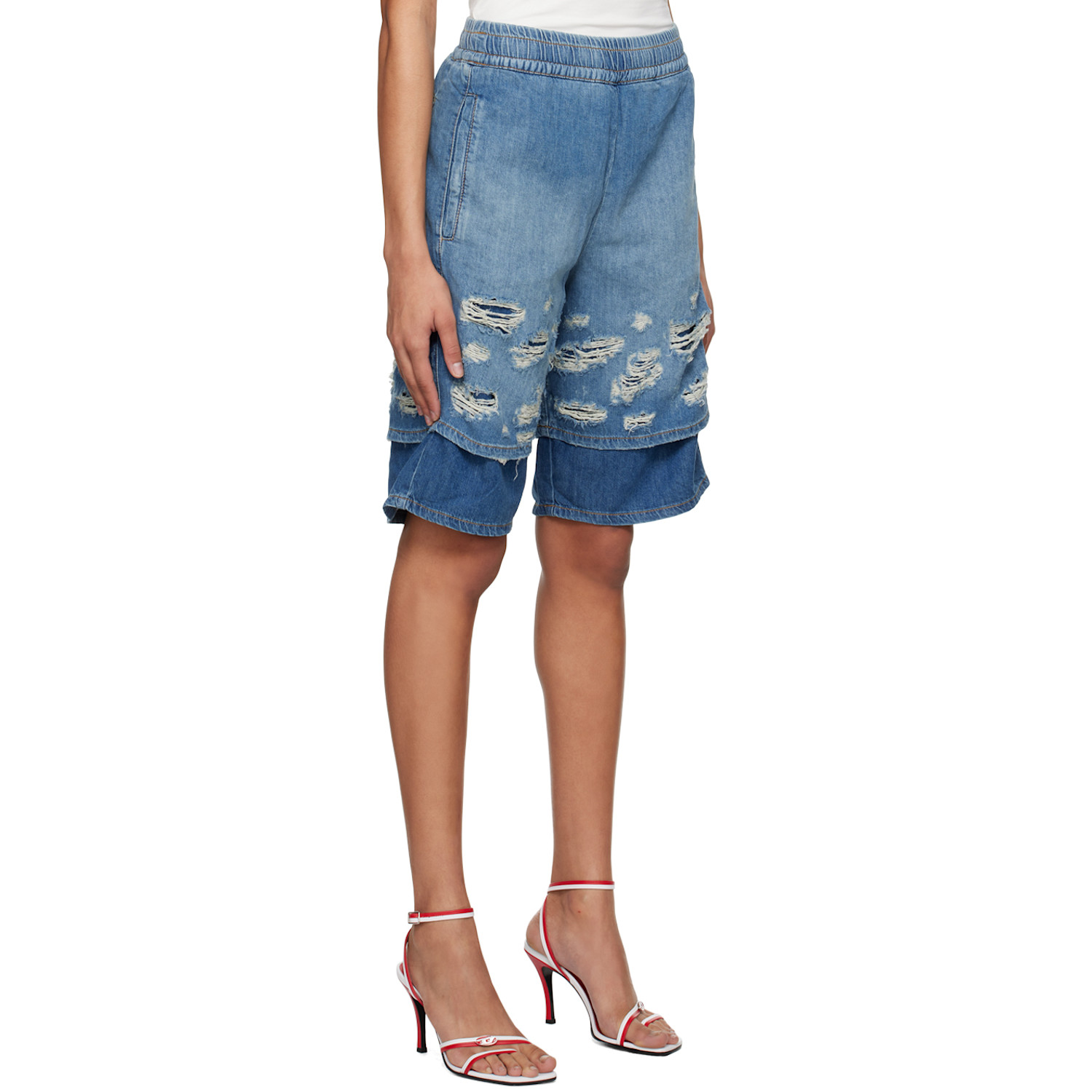  Diesel Blue D-horty Shorts 
