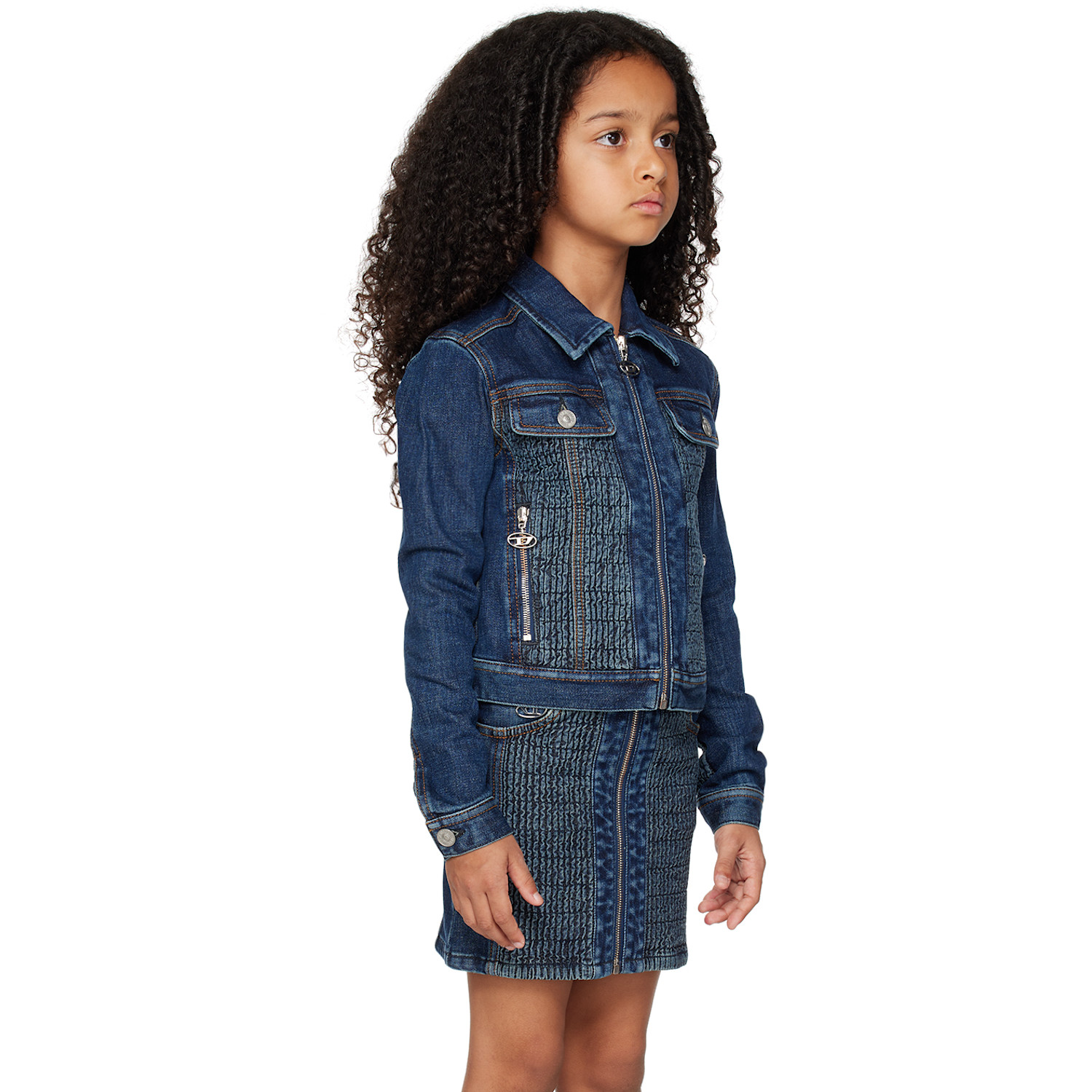  Diesel Kids Blue Jmilo Denim Jacket 