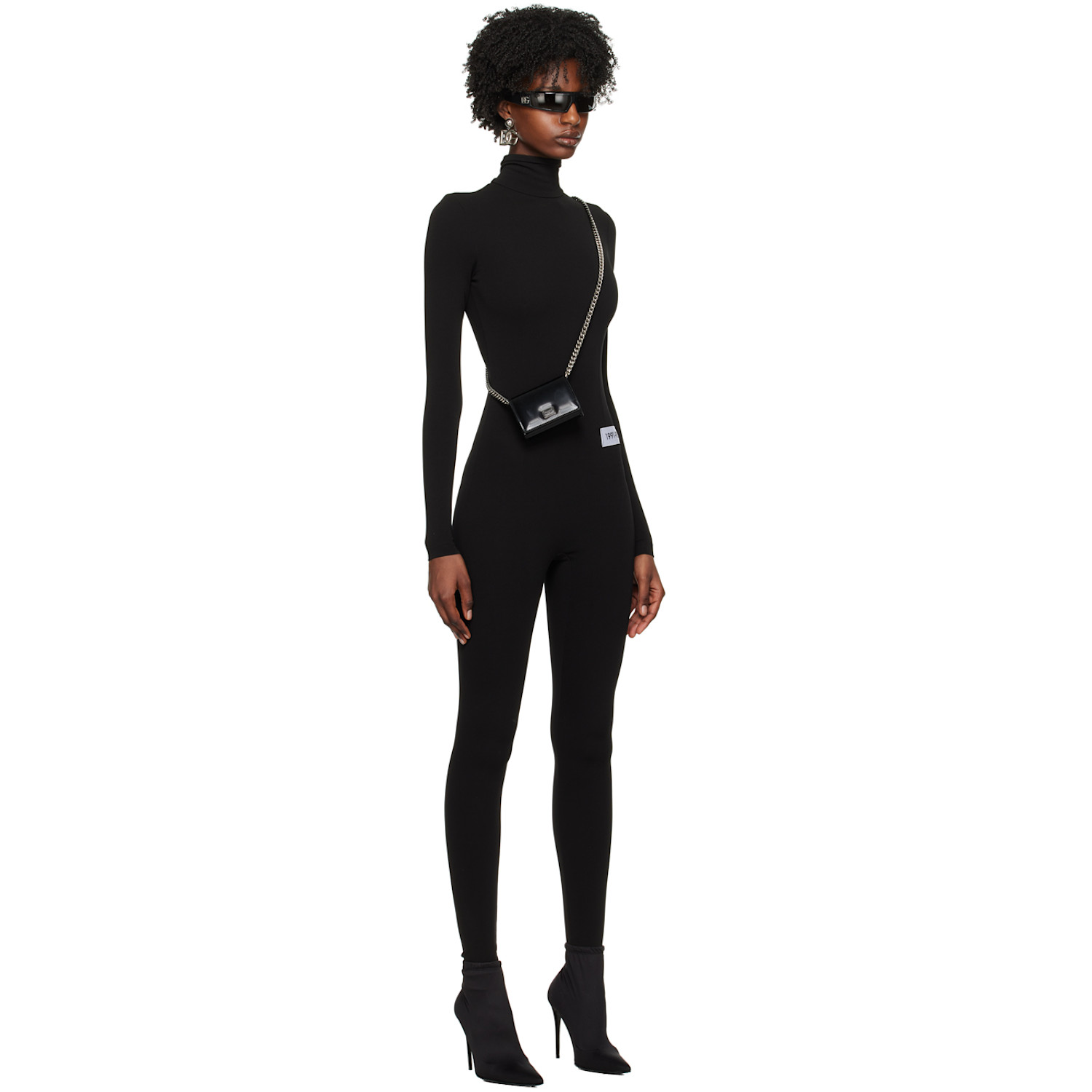  Dolce&gabbana Black Kim Kardashian Edition Turtleneck Jumpsuit 