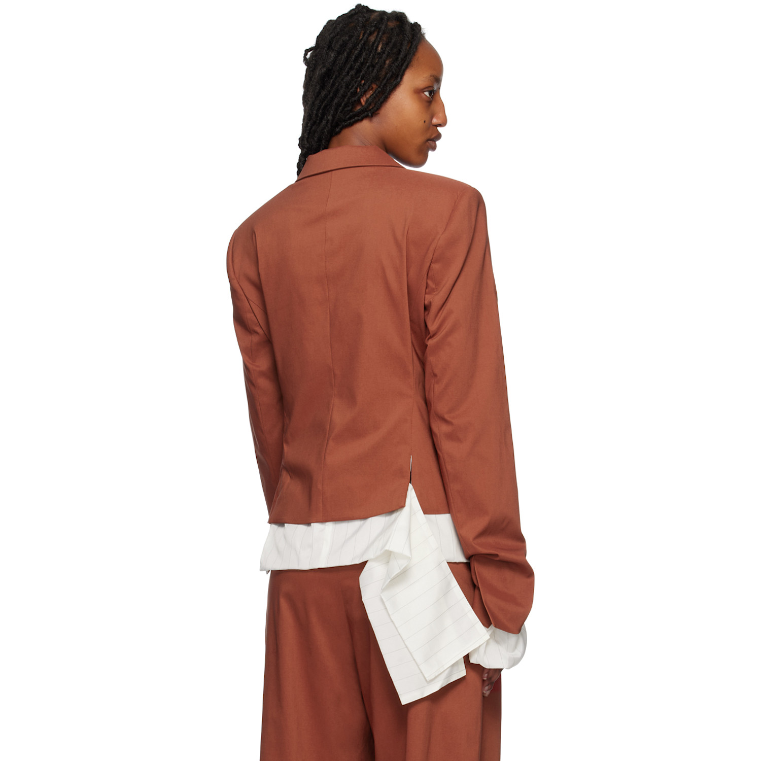  Ottolinger Orange Fitted Reversible Blazer 