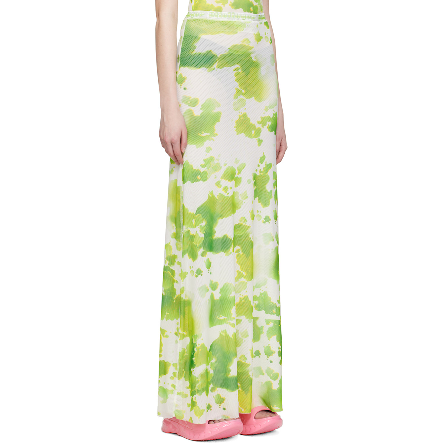  Ottolinger Ssense Exclusive Green Maxi Skirt 