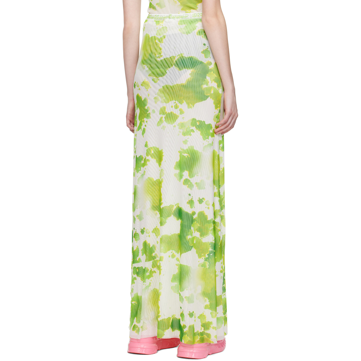  Ottolinger Ssense Exclusive Green Maxi Skirt 