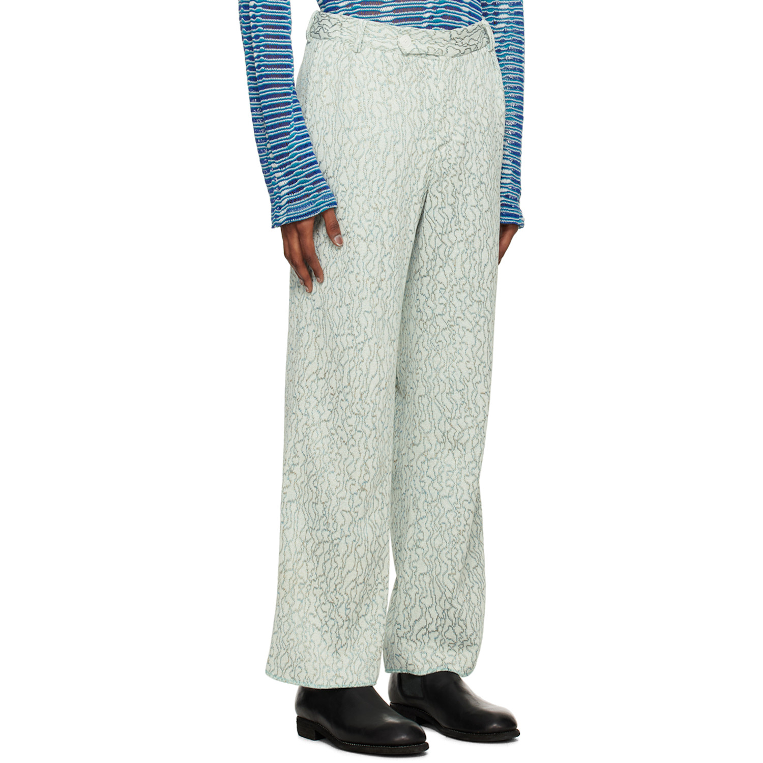  Vitelli Ssense Exclusive Blue Trousers 