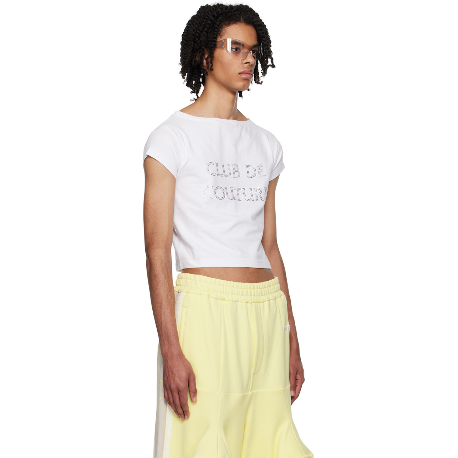  Anonymous Club White Appliqué T-shirt 