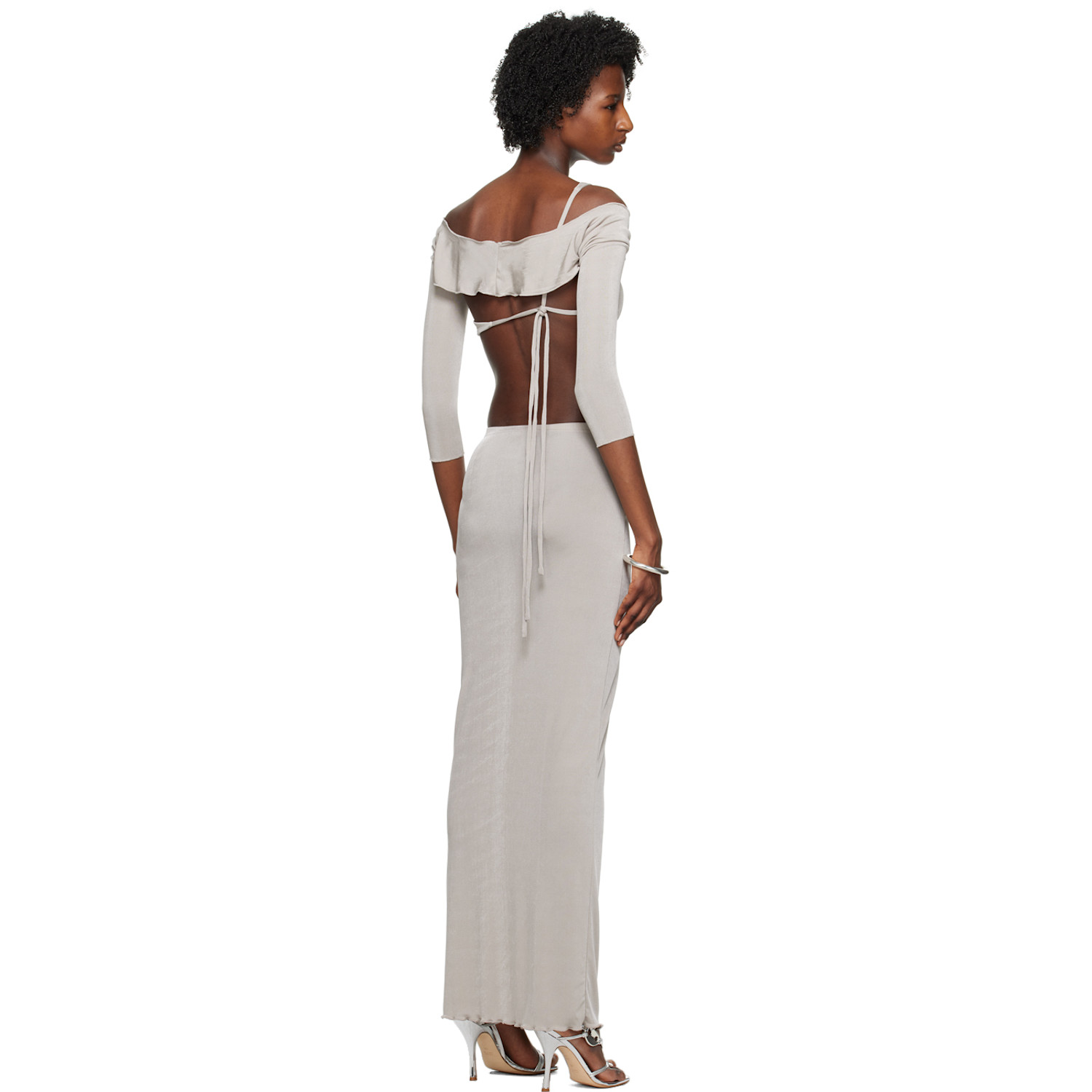  Tyrell Ssense Exclusive Gray Camisole & Maxi Skirt Set 