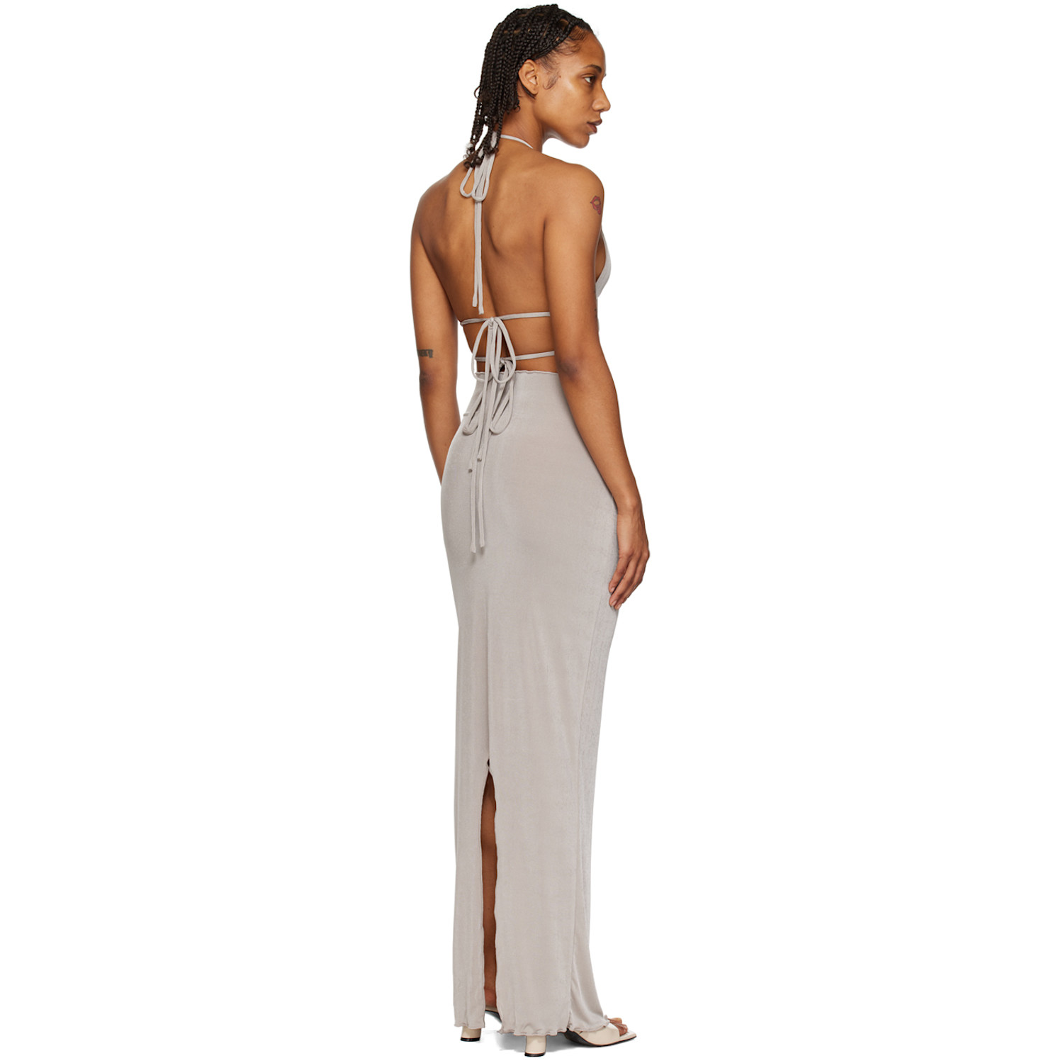  Tyrell Ssense Exclusive Gray Camisole & Maxi Skirt Set 