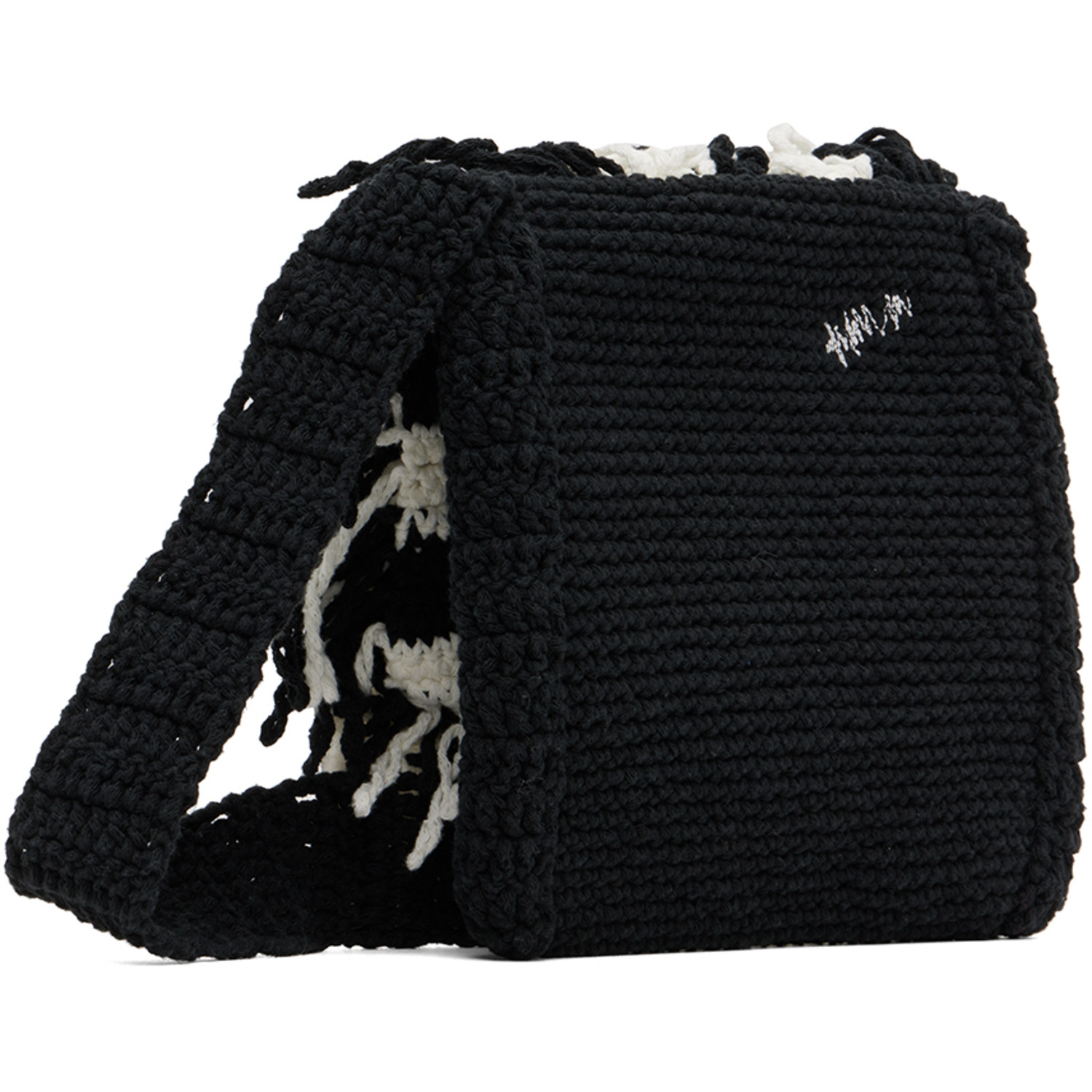 Ader Error Black Fringed Bag 