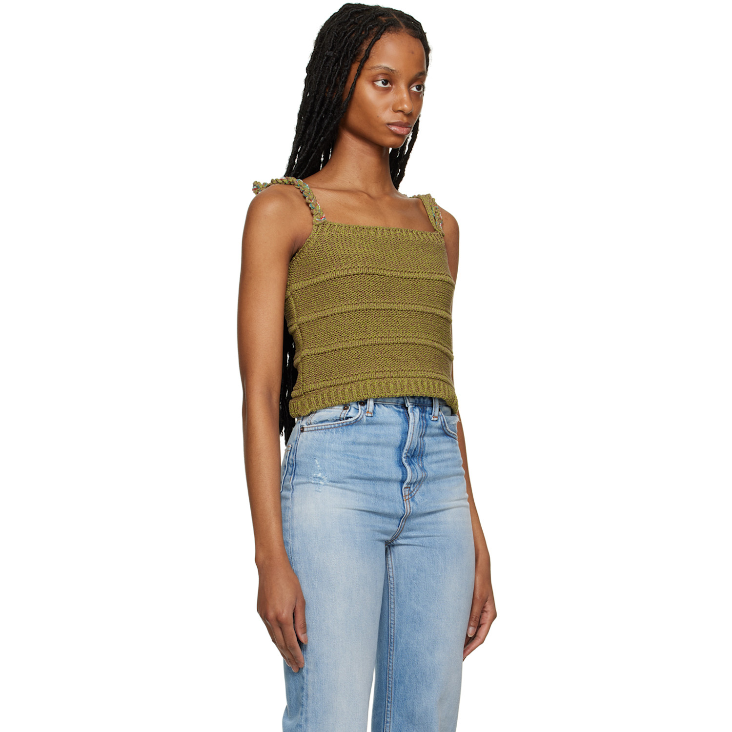  Ader Error Green Montblanc Tank Top 