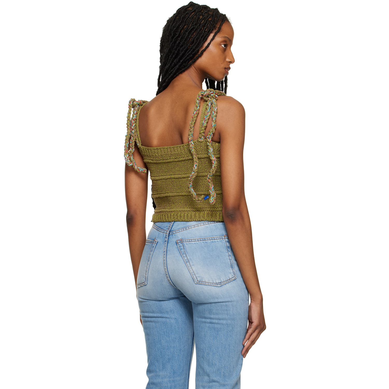  Ader Error Green Montblanc Tank Top 