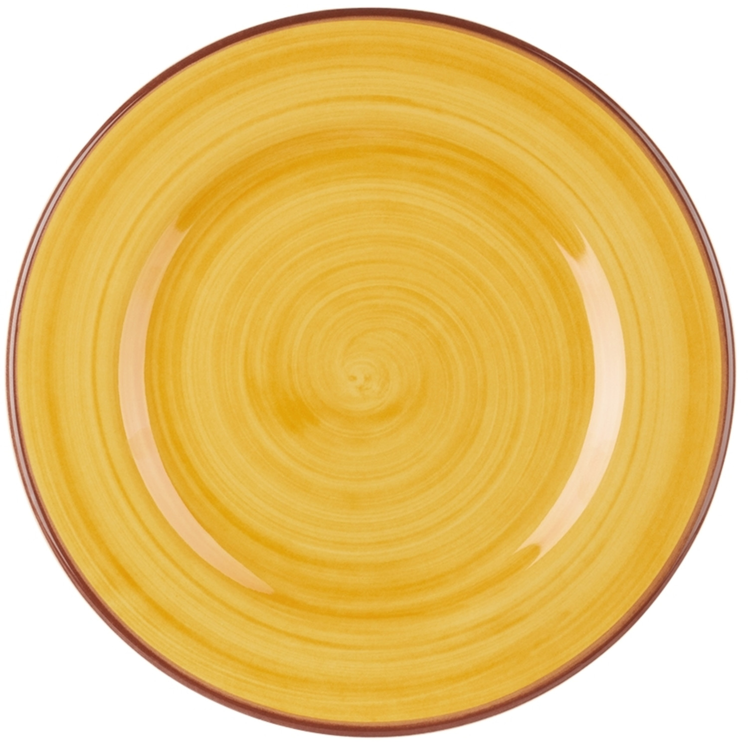  Mario Luca Giusti Yellow Saint Tropez Medium Dinner Plate Set, 6 Pcs 